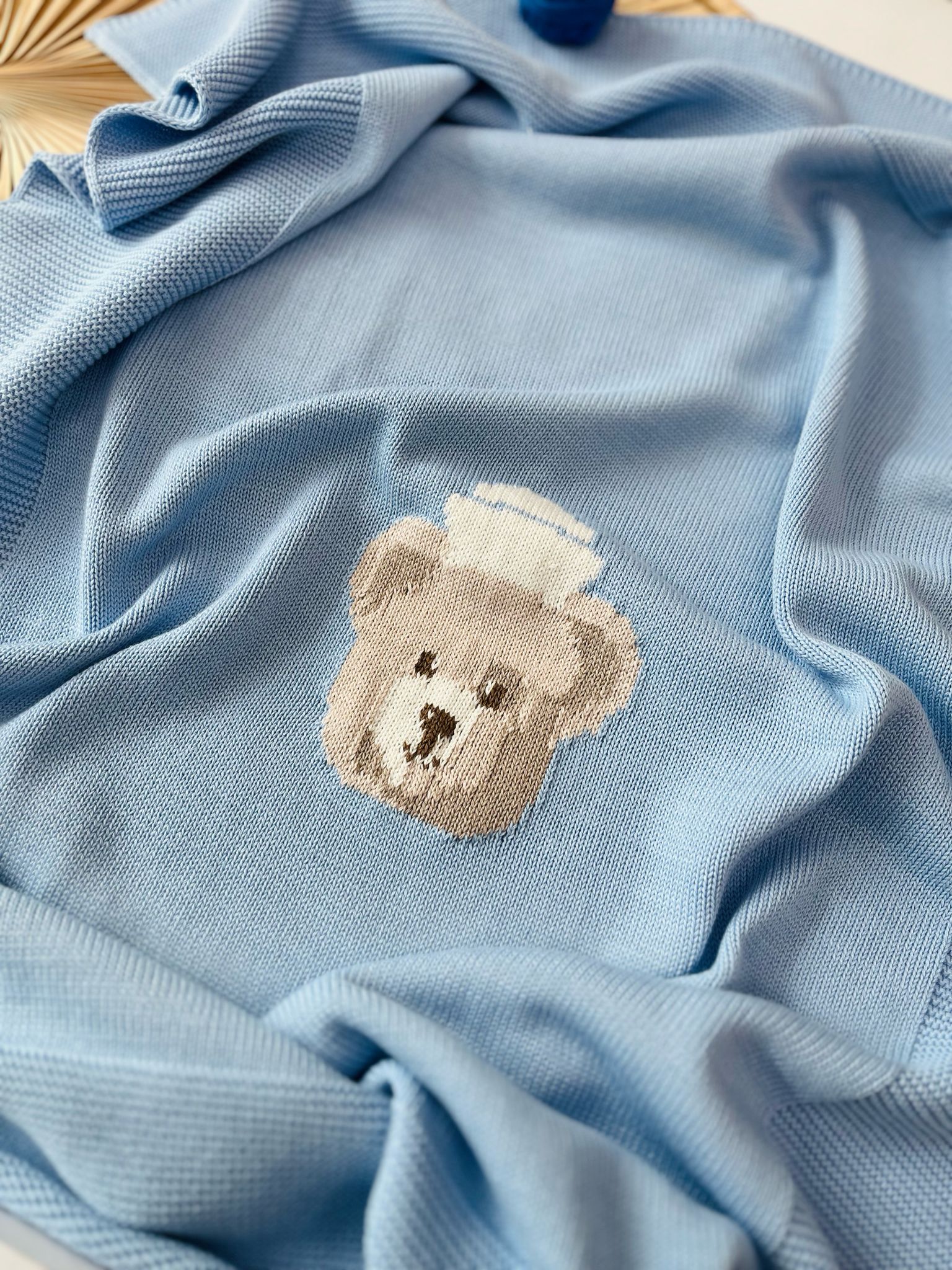 COPERTINA 100% FILO DI COTONE CIELO ORSACCHIOTTO - Noi da piccoli