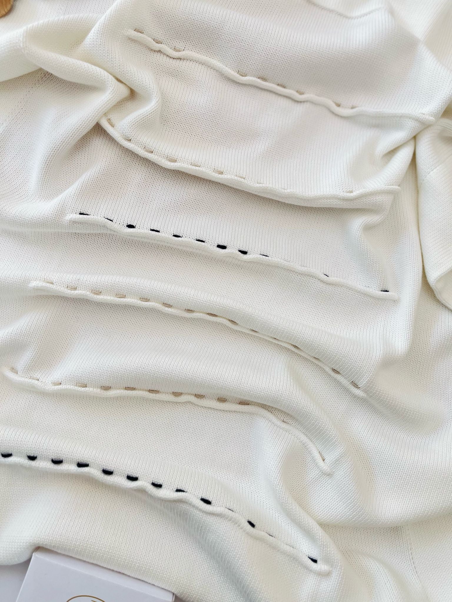 COPERTINA 100% FILO DI COTONE PUNTO VIVO - Noi da piccoli