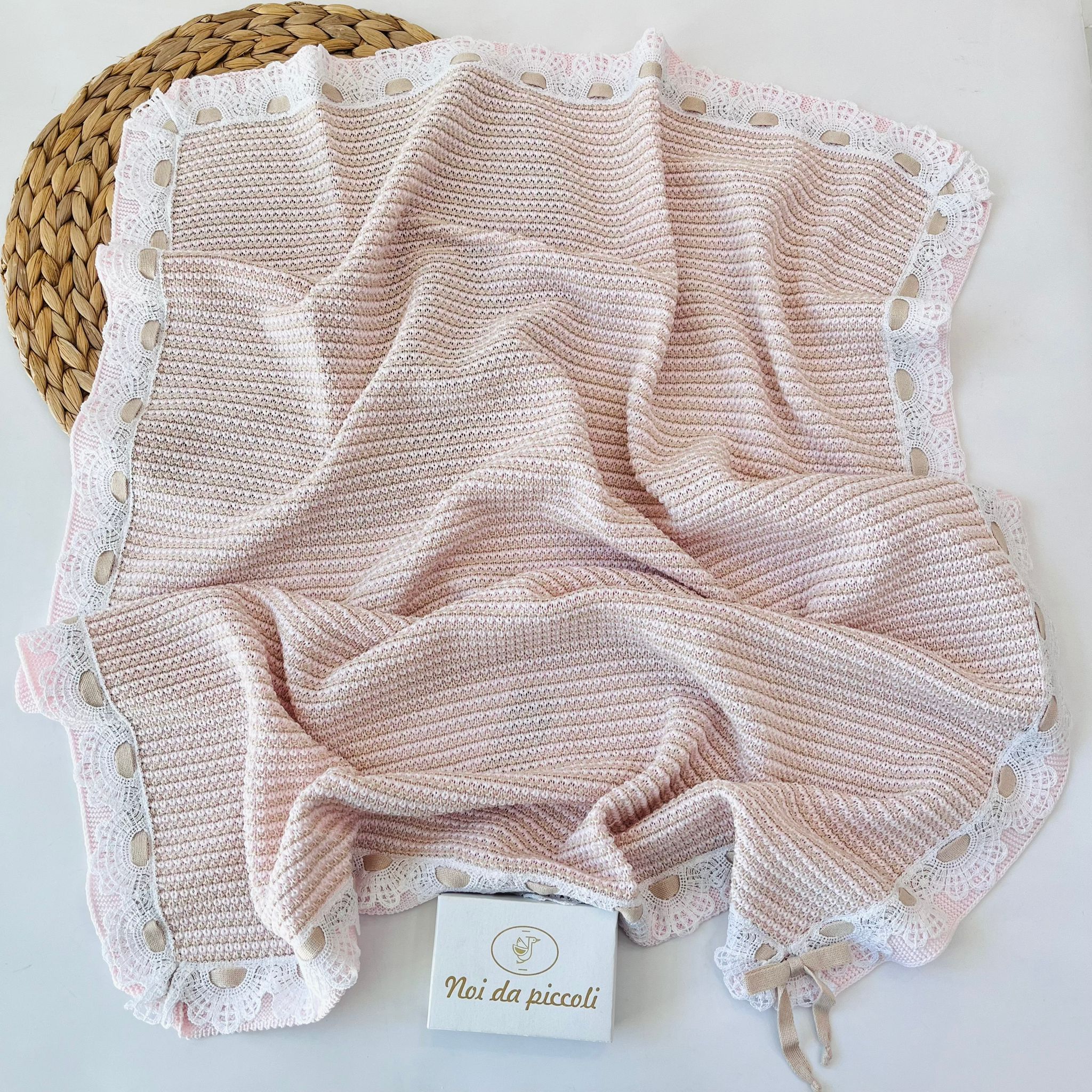 copertina 100% FILO DI COTONE ROSA SABBIA - Noi da piccoli