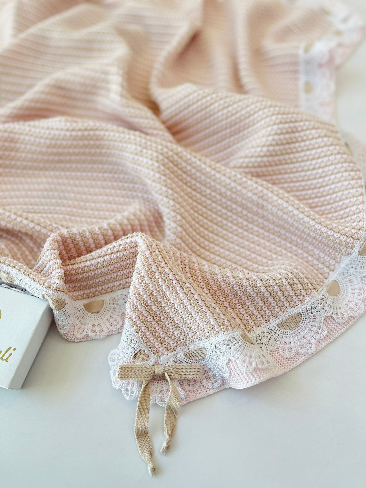 copertina 100% FILO DI COTONE ROSA SABBIA - Noi da piccoli