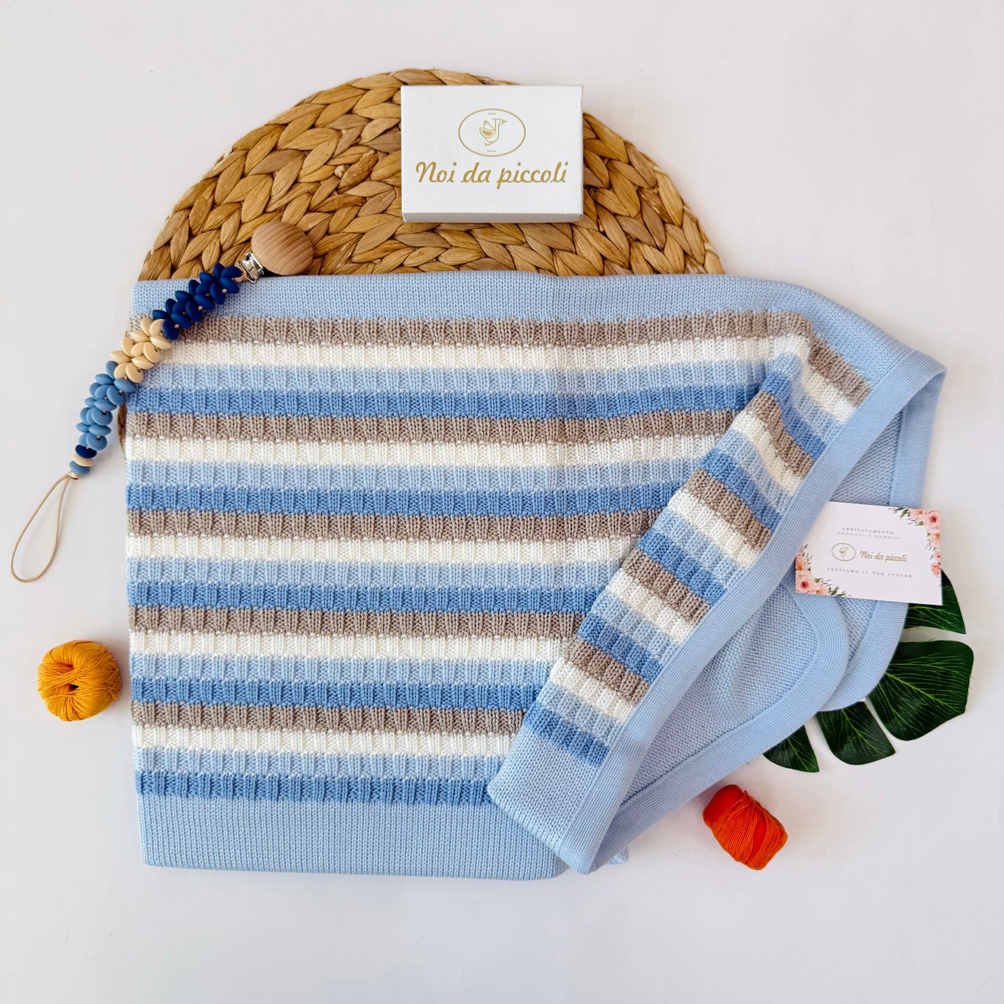 copertina 100% LANA MIX DI COLORI - Noi da piccoli