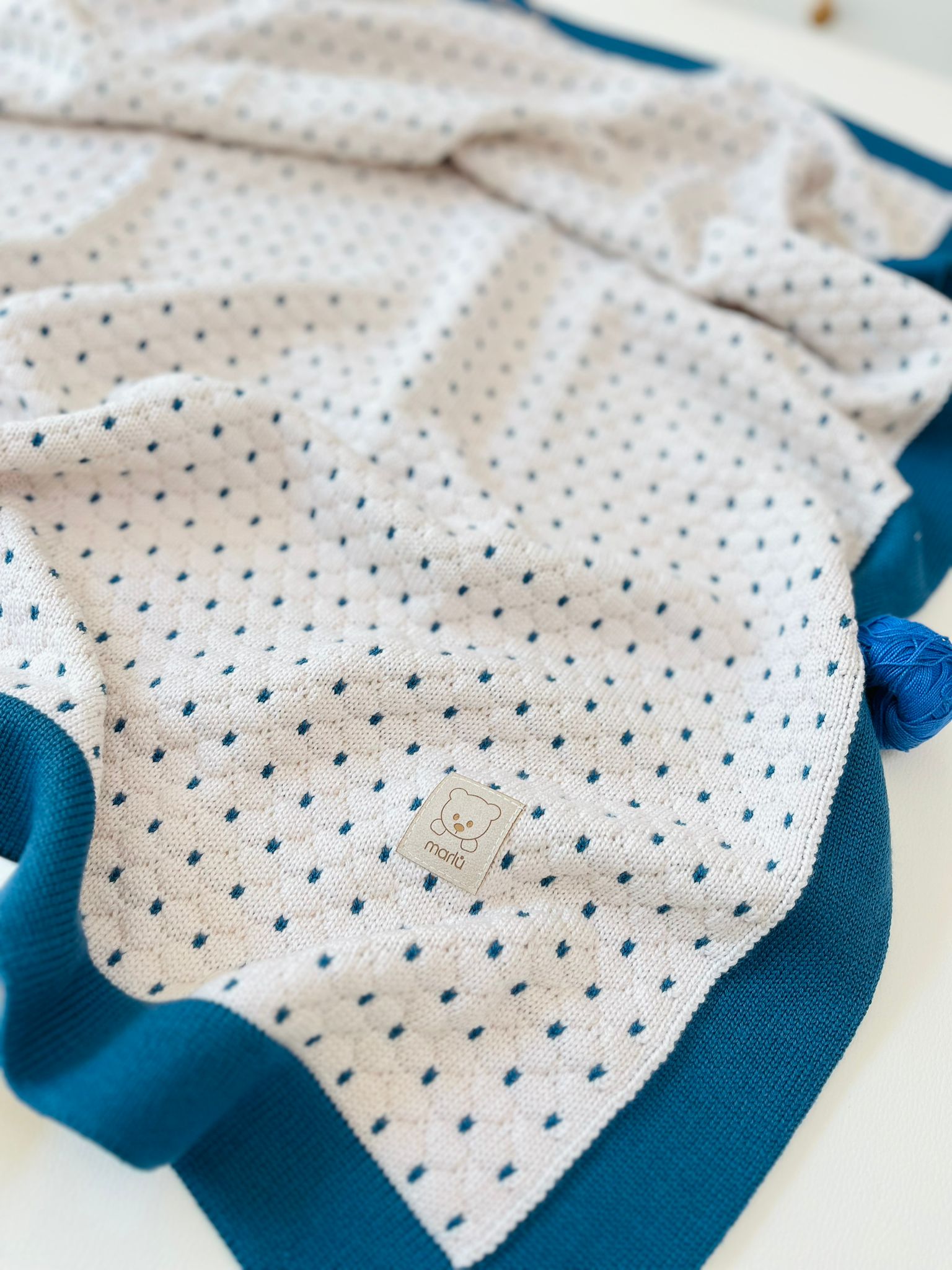 copertina 100% LANA NATURALBIO ZAFFIRO - Noi da piccoli