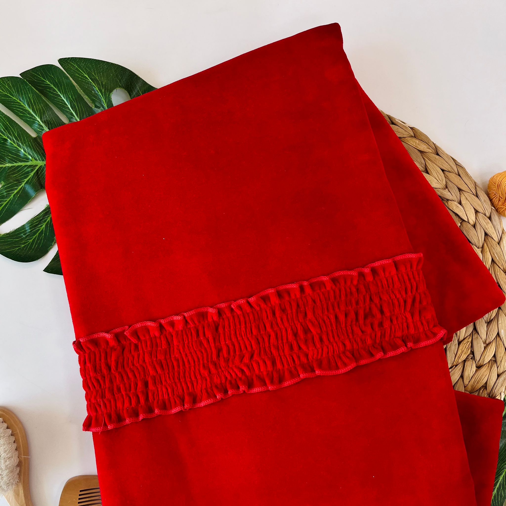 COPERTINA ARRICCIATURA CENTRALE CINIGLIA ROSSO - Noi da piccoli