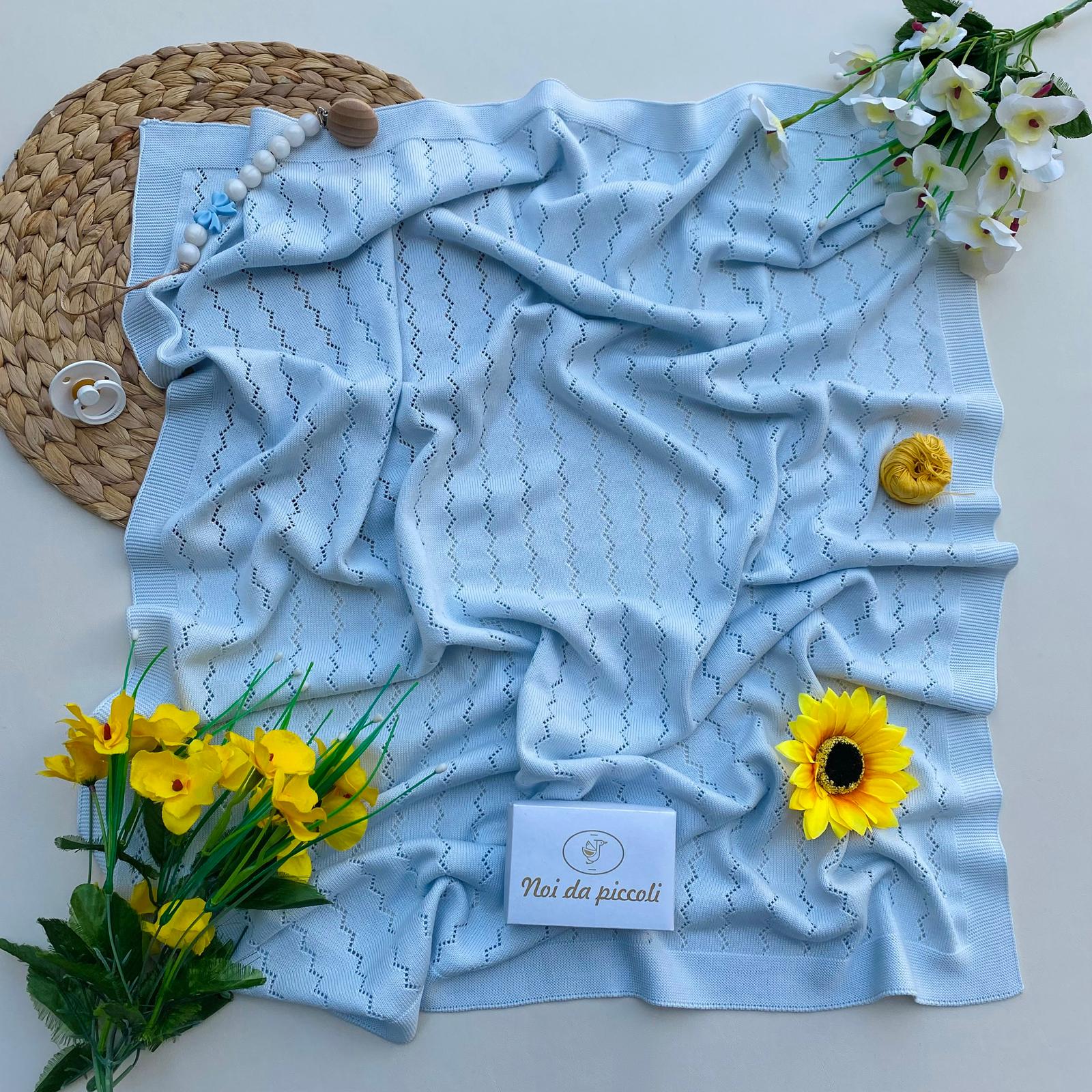 COPERTINA CIELO CON RICAMI VERTICALI - Noi da piccoli