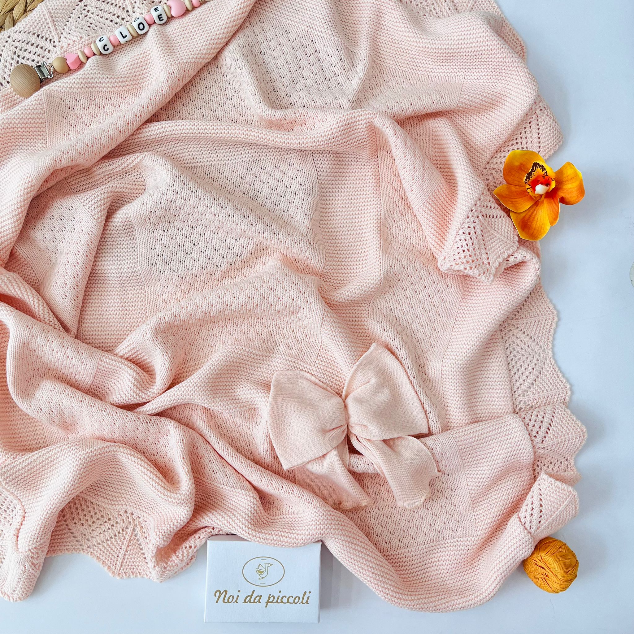 COPERTINA FIOCCO CIPRA PEACH FILATO CALDO - Noi da piccoli