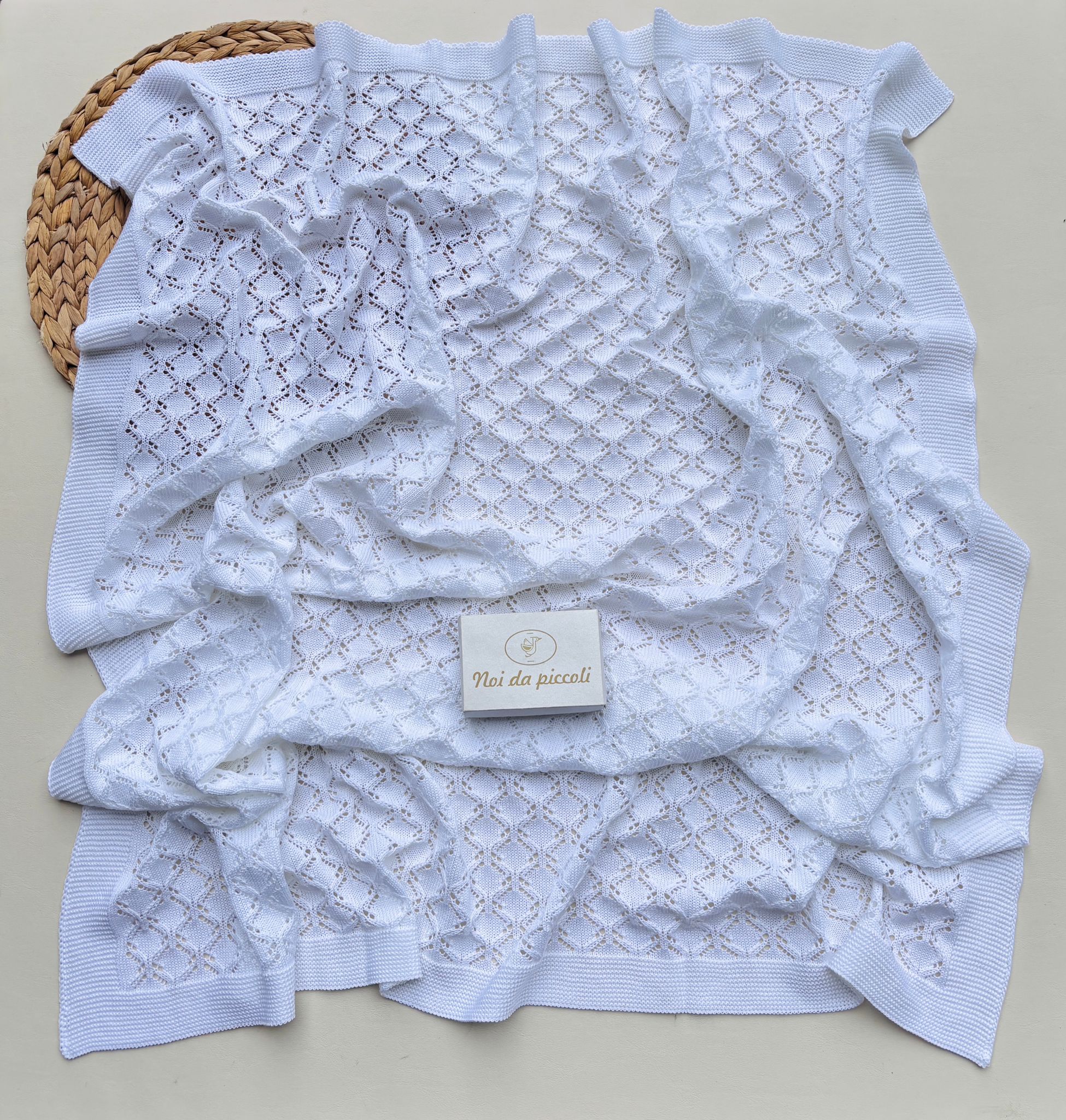 COPERTINA IN COTONE BIANCO - Noi da piccoli