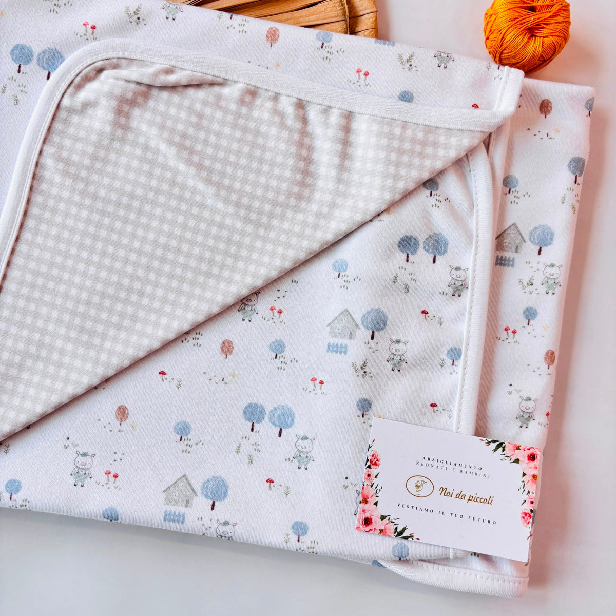 copertina IN COTONE CALDO BEIGE - Noi da piccoli