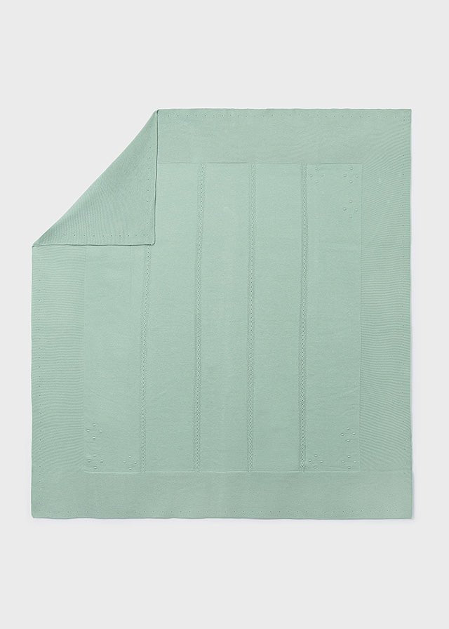 COPERTINA IN COTONE CON RICAMINI ALGA - Noi da piccoli