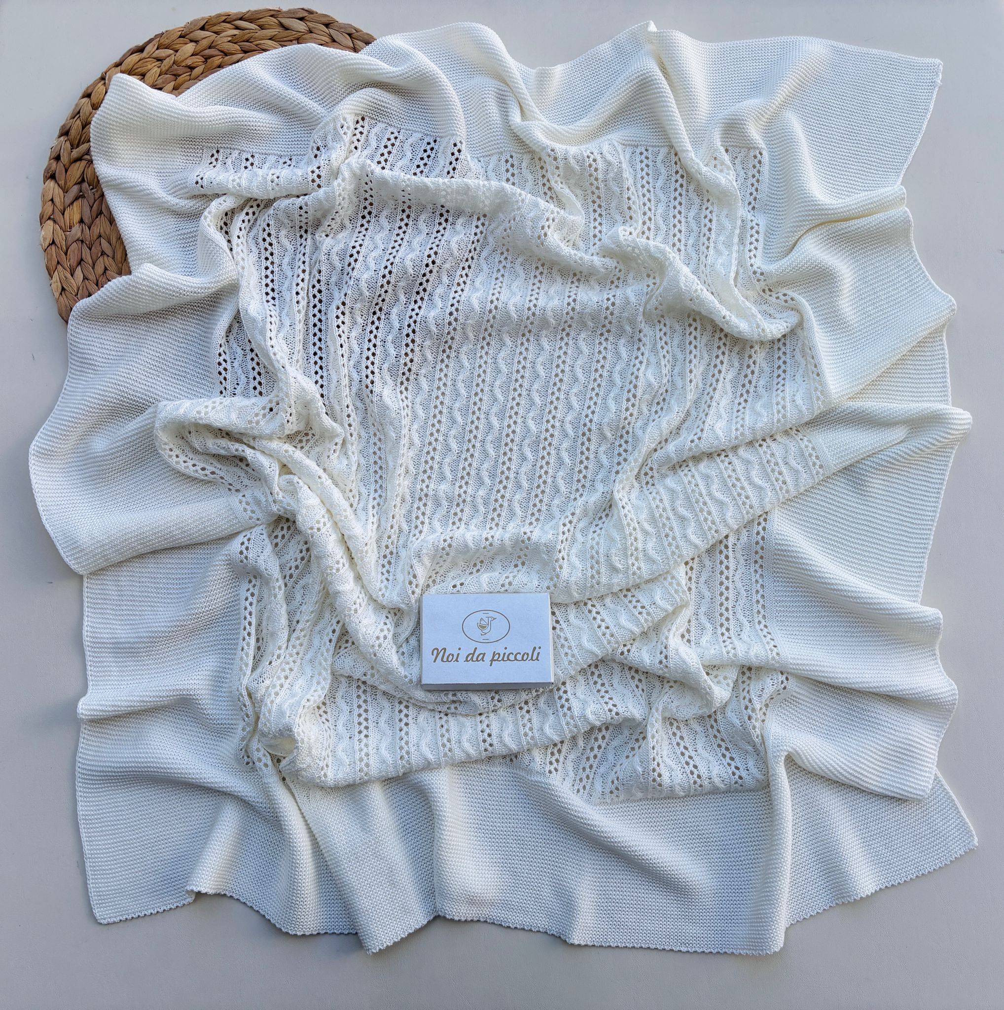 COPERTINA IN COTONE CRUDO - Noi da piccoli