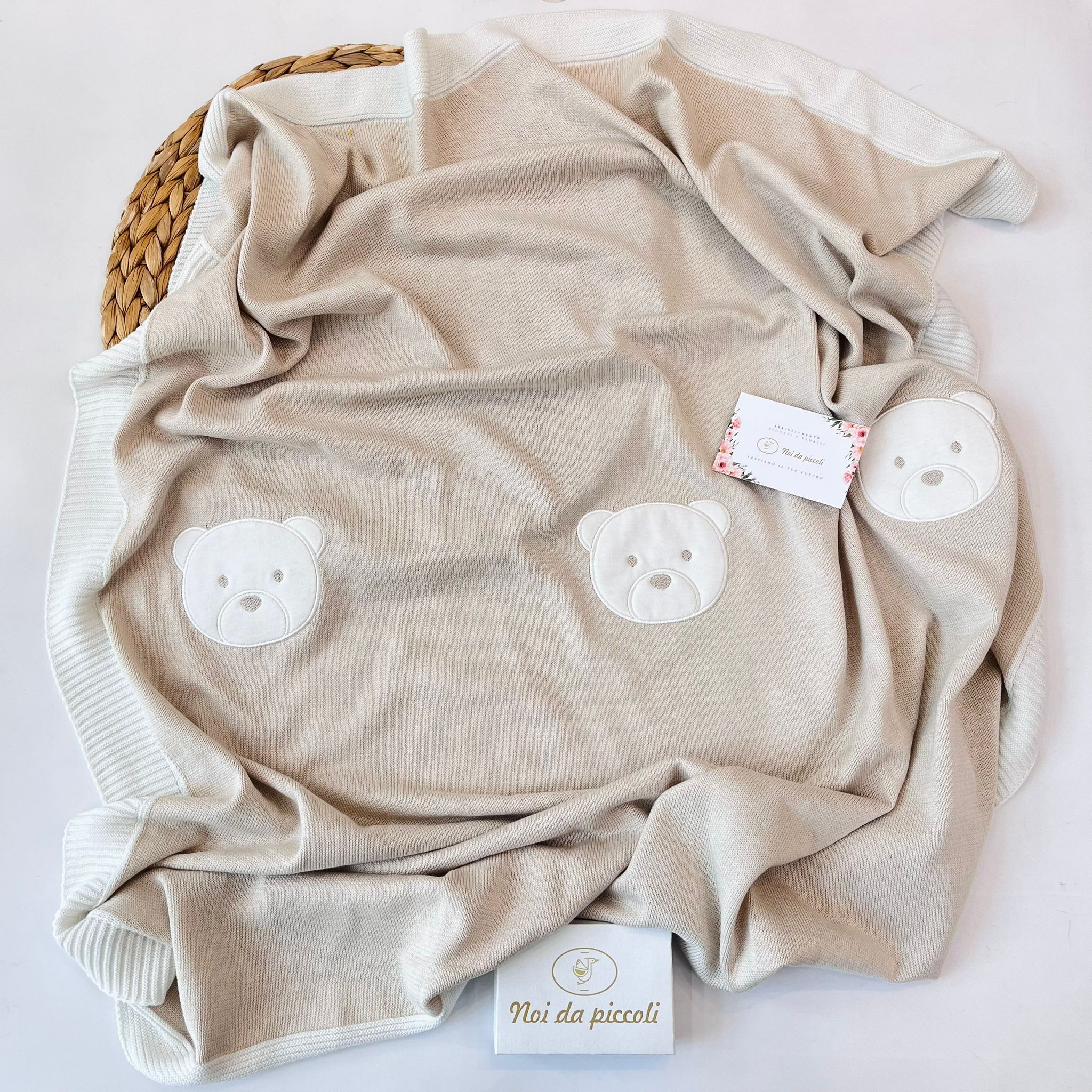 COPERTINA IN FILO TORTORA - Noi da piccoli