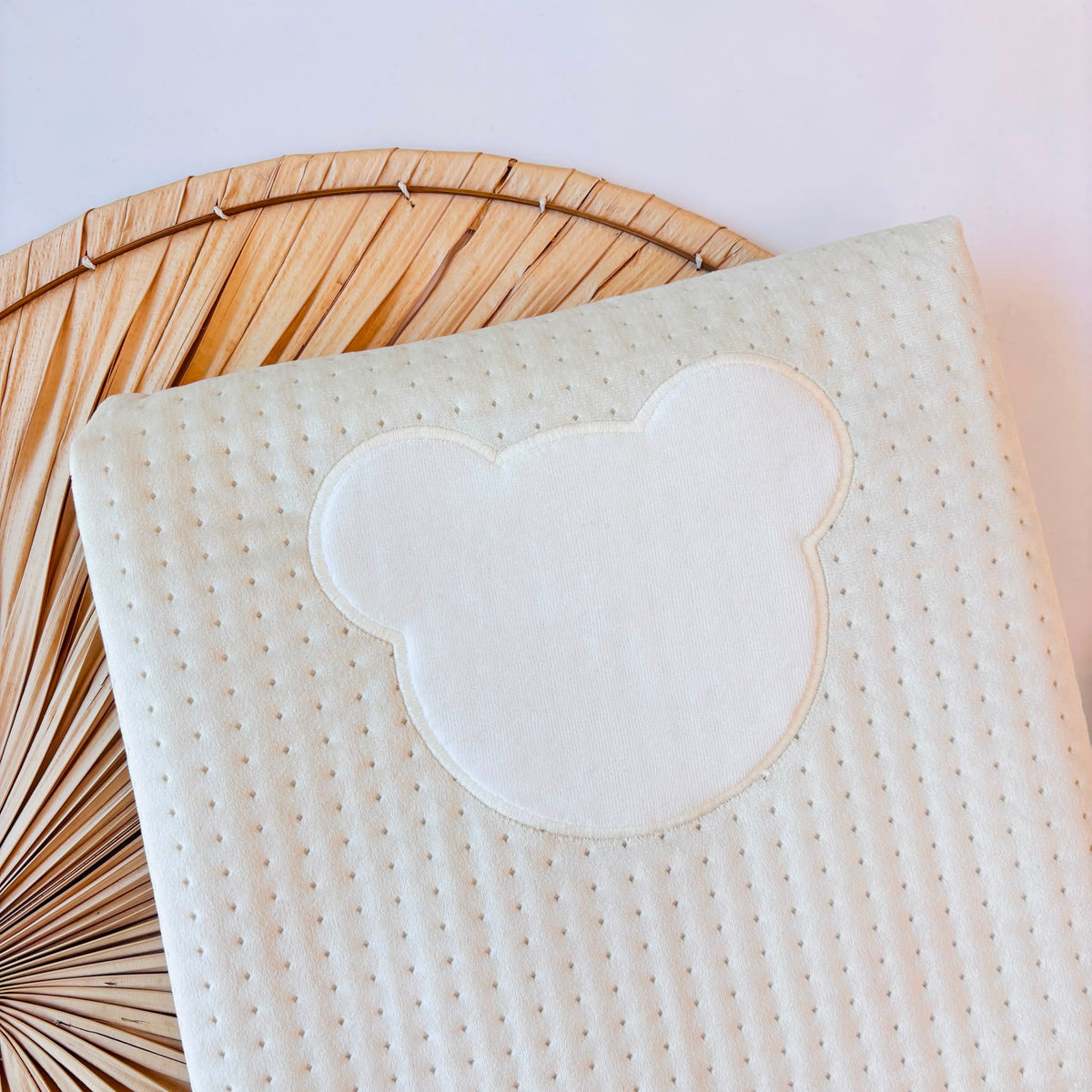 Velvet Baby Blanket with Teddy Beige Deolinda - Noi da piccoli