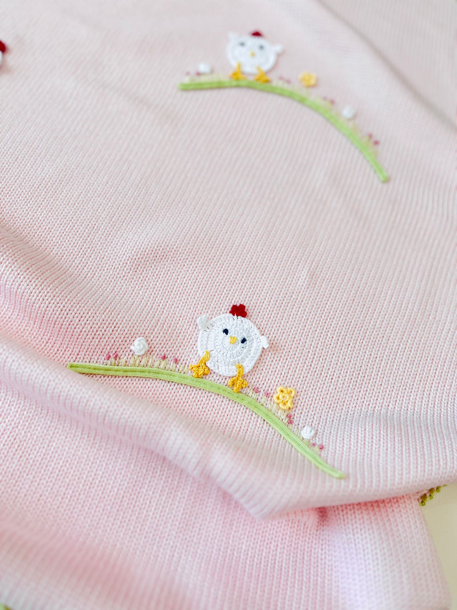 COPERTINA ISOTTA 100% LANA MERINO ROSA - Noi da piccoli