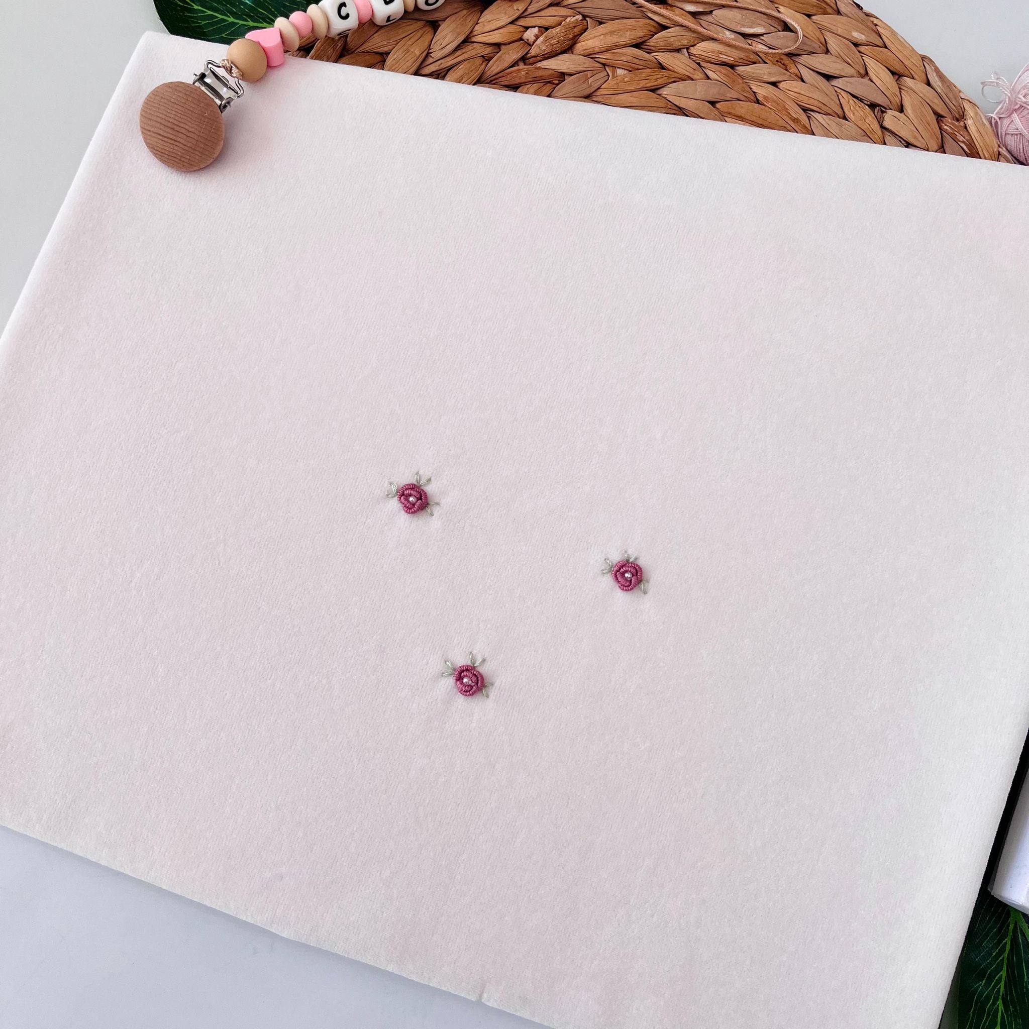 COPERTINA SFODERABILE ROSELLINE PUNTO VAPORE CINIGLIA ROSA - Noi da piccoli