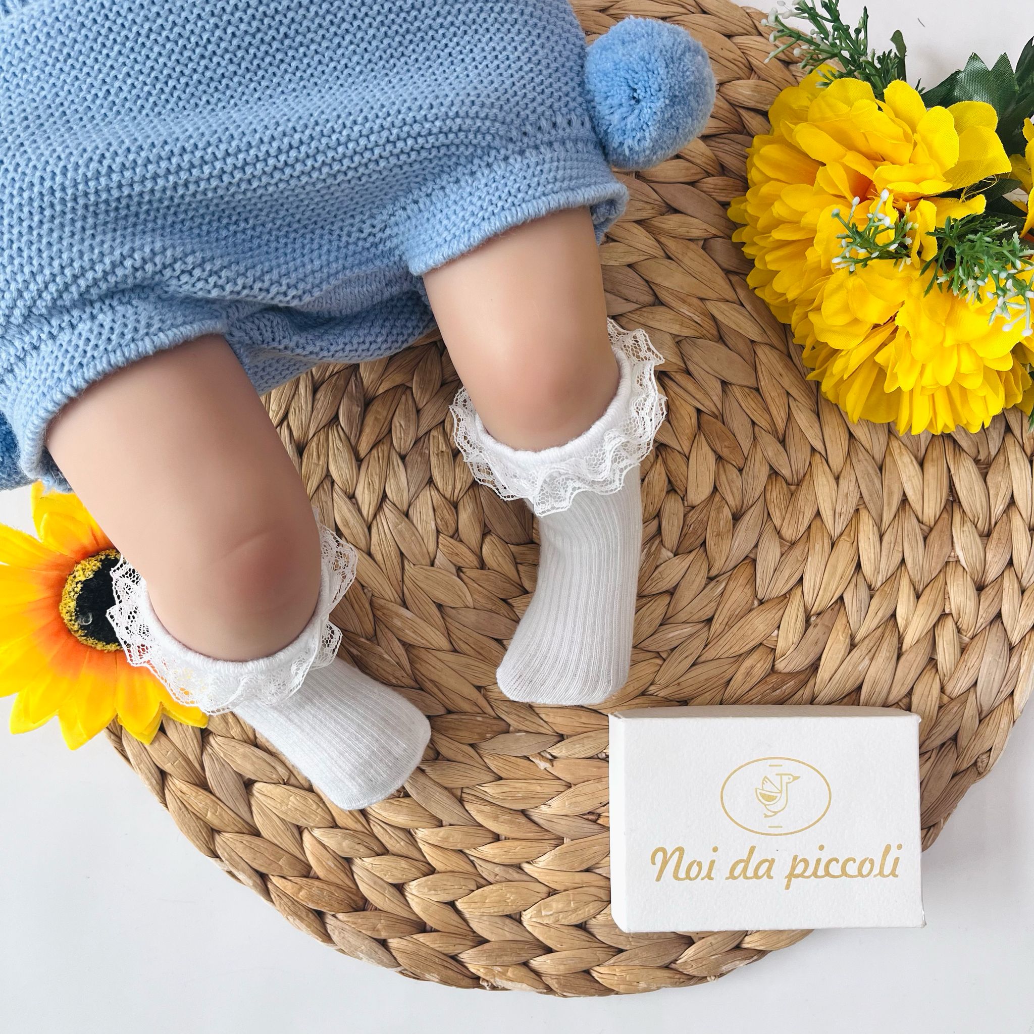 coppia calzini Cotone Beige - Noi da piccoli