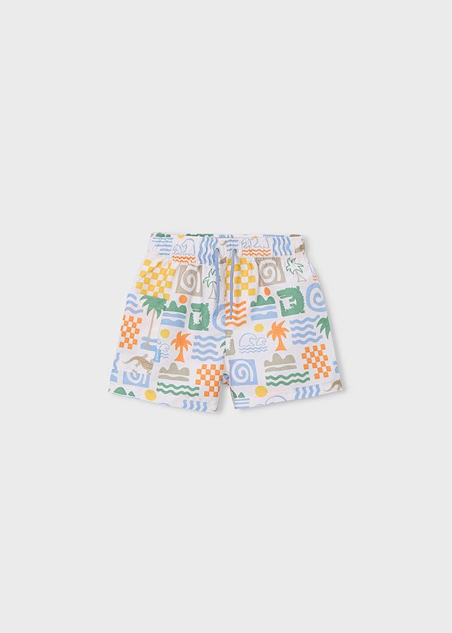 COSTUMINO CON DISEGNINI COLORATI BIANCO - Noi da piccoli