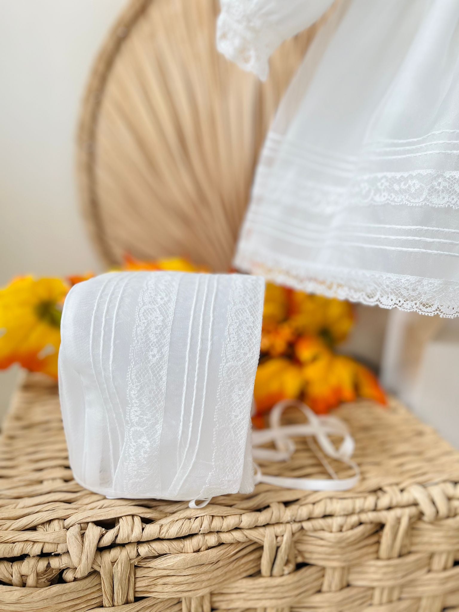 CUFFIA CERIMONIALE MAGNOLIA BIANCO - Noi da piccoli