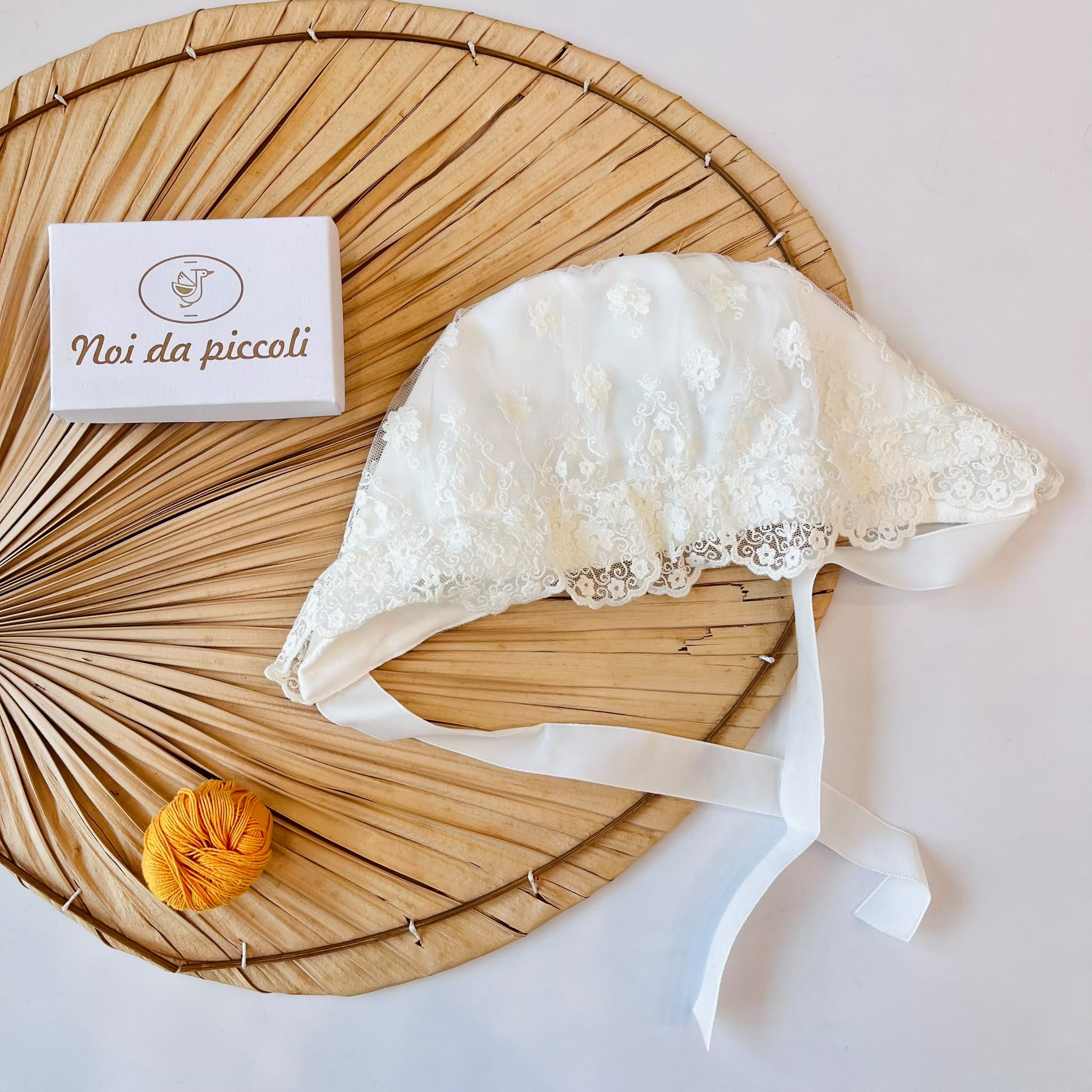 CUFFIA CERIMONIALE PANNA - Noi da piccoli