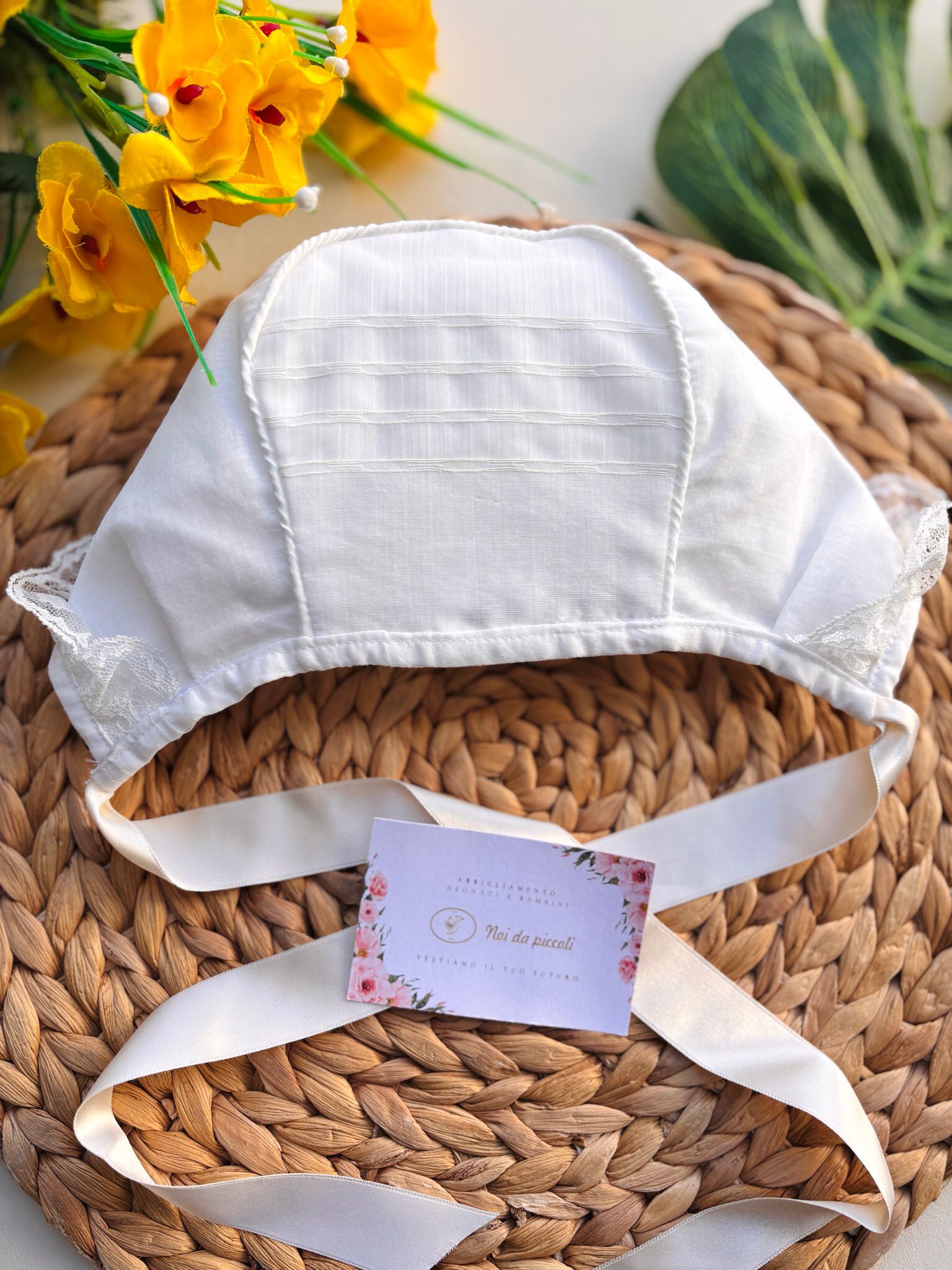 CUFFIA LEGGERO MERLITTINO avorio - Noi da piccoli