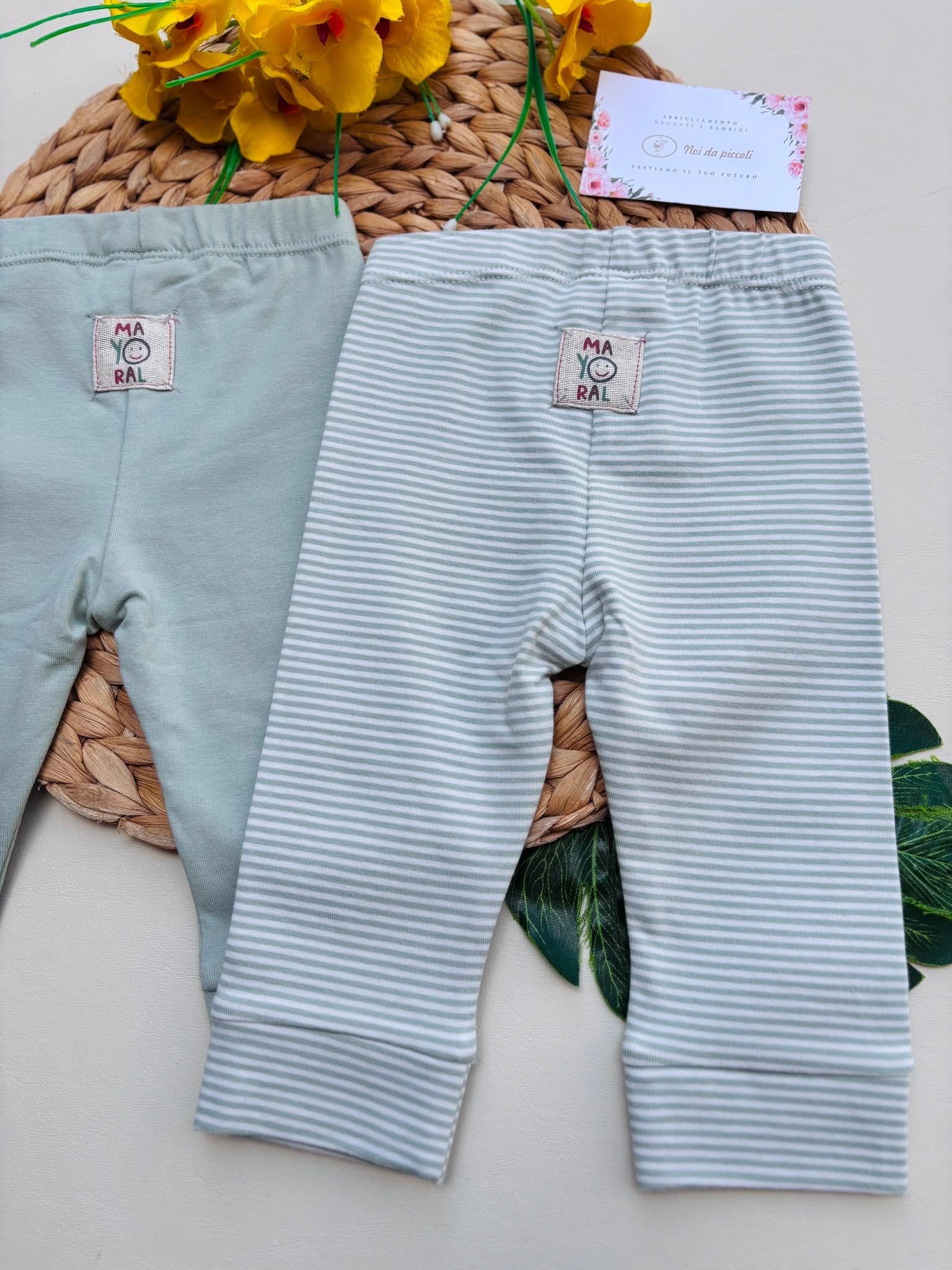 PANTALONE COTONE CALDO VERDE SALVIA