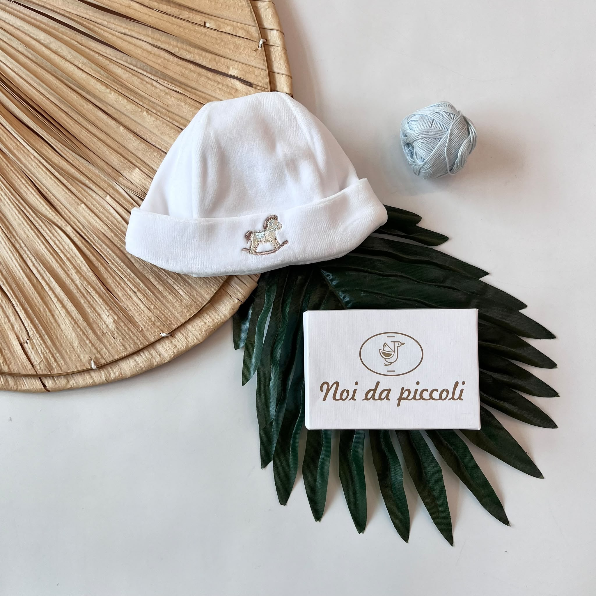 CAPPELLO IN CINIGLIA DONDOLO BIANCO CIELO