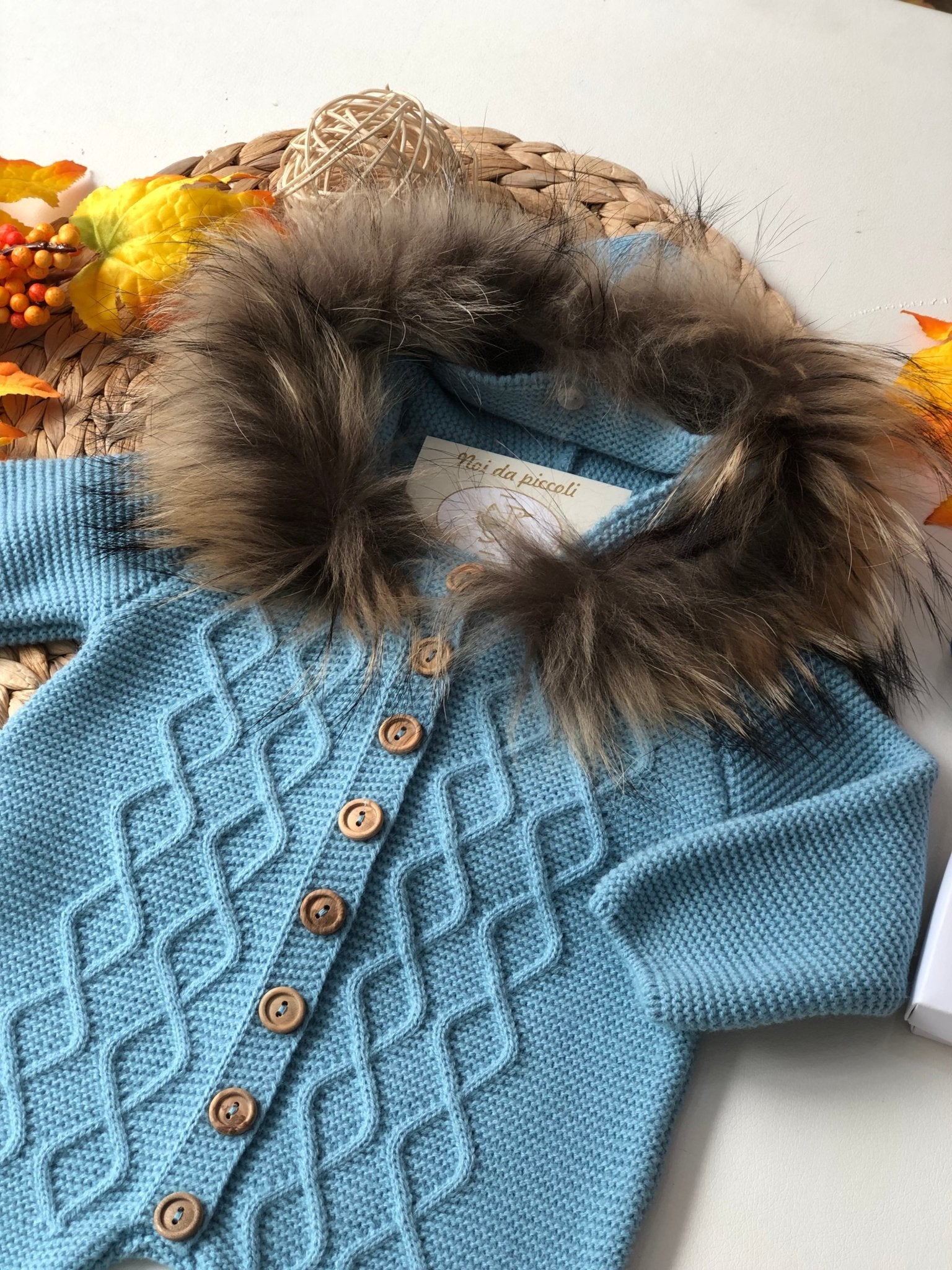 ESKIMO AZULADO CON CAPPUCCIO IN PELLICCIA - Noi da piccoli