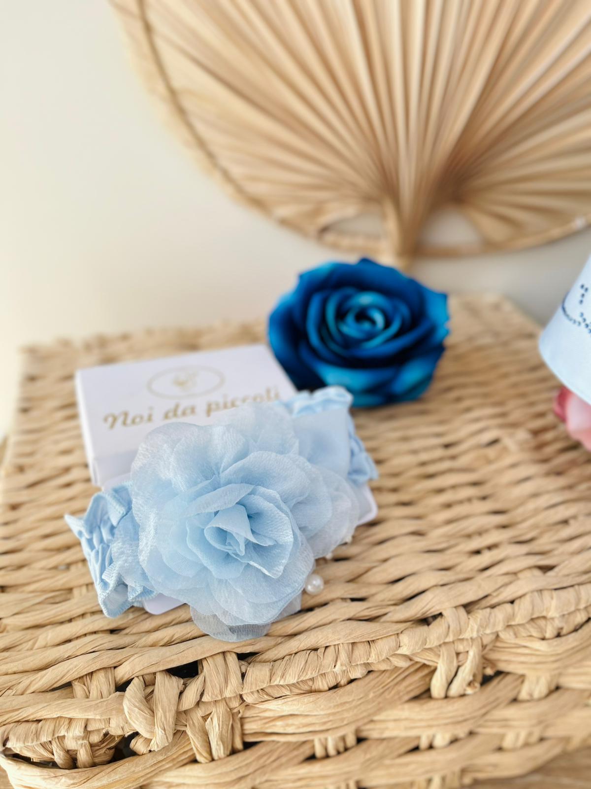 FASCIA CERIMONIALE CIELO CON FIORELLINO - Noi da piccoli