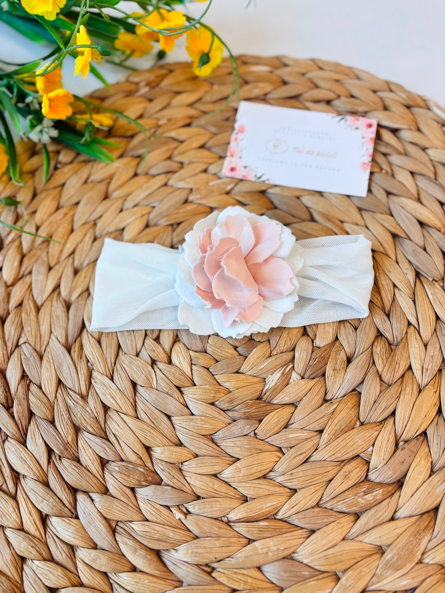 FASCIA CERIMONIALE PETALI RETRO' PANNA - Noi da piccoli