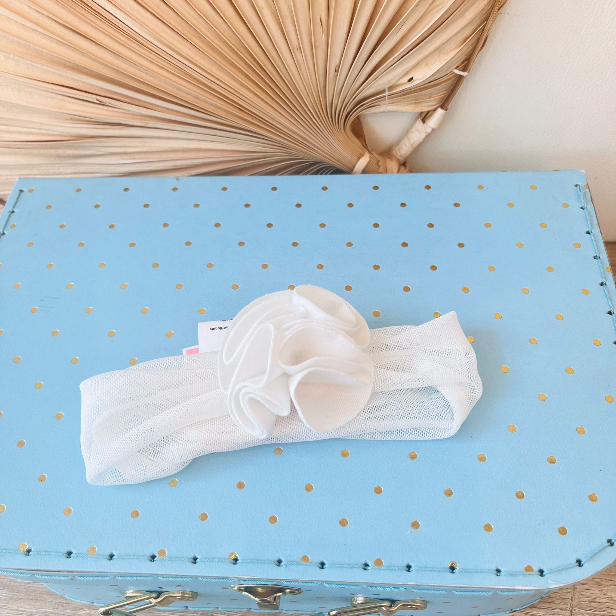 FASCIA CON FIORE BIANCO - Noi da piccoli