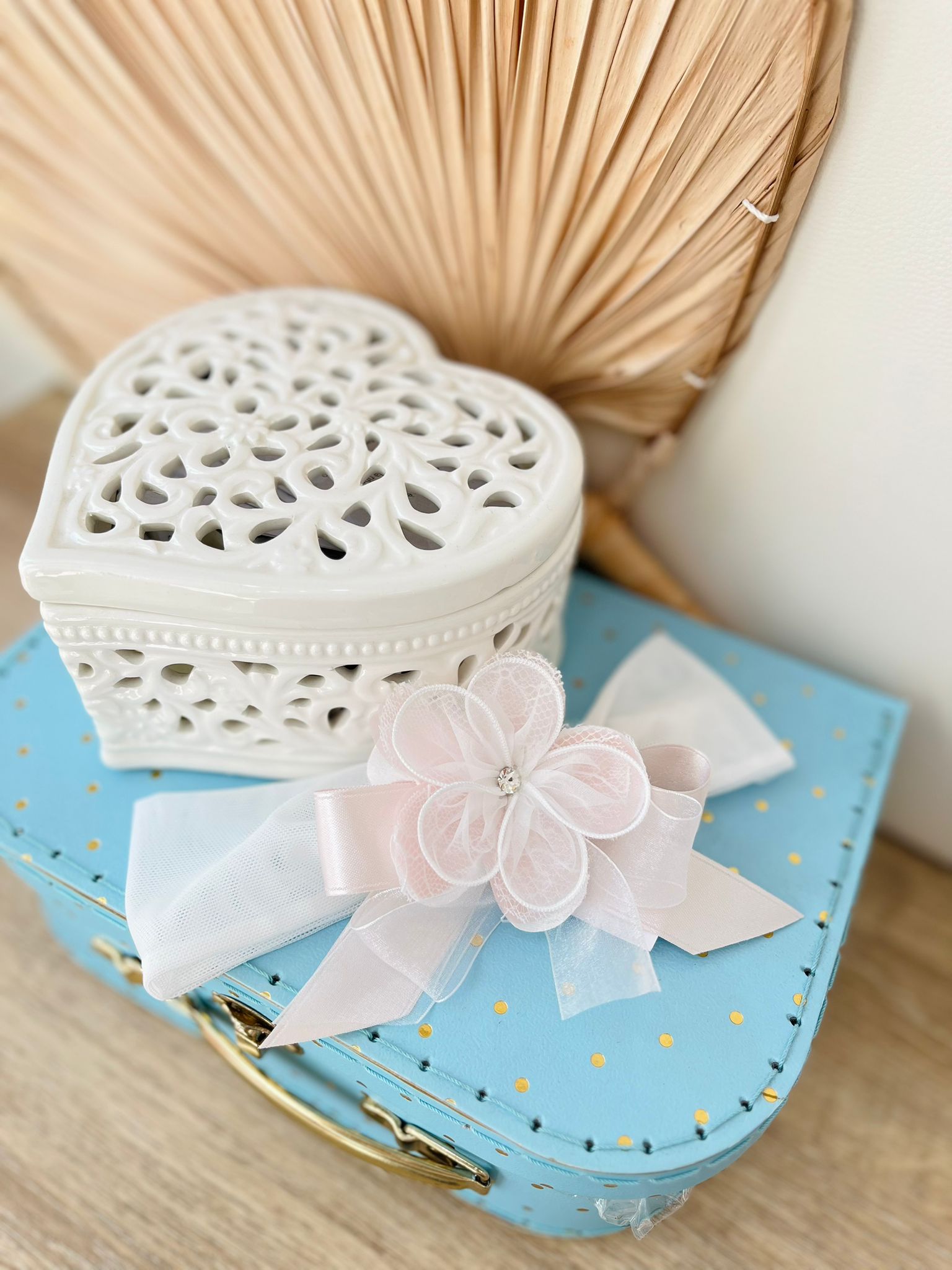 FASCIA CON FIORE BIANCO GRETA - Noi da piccoli