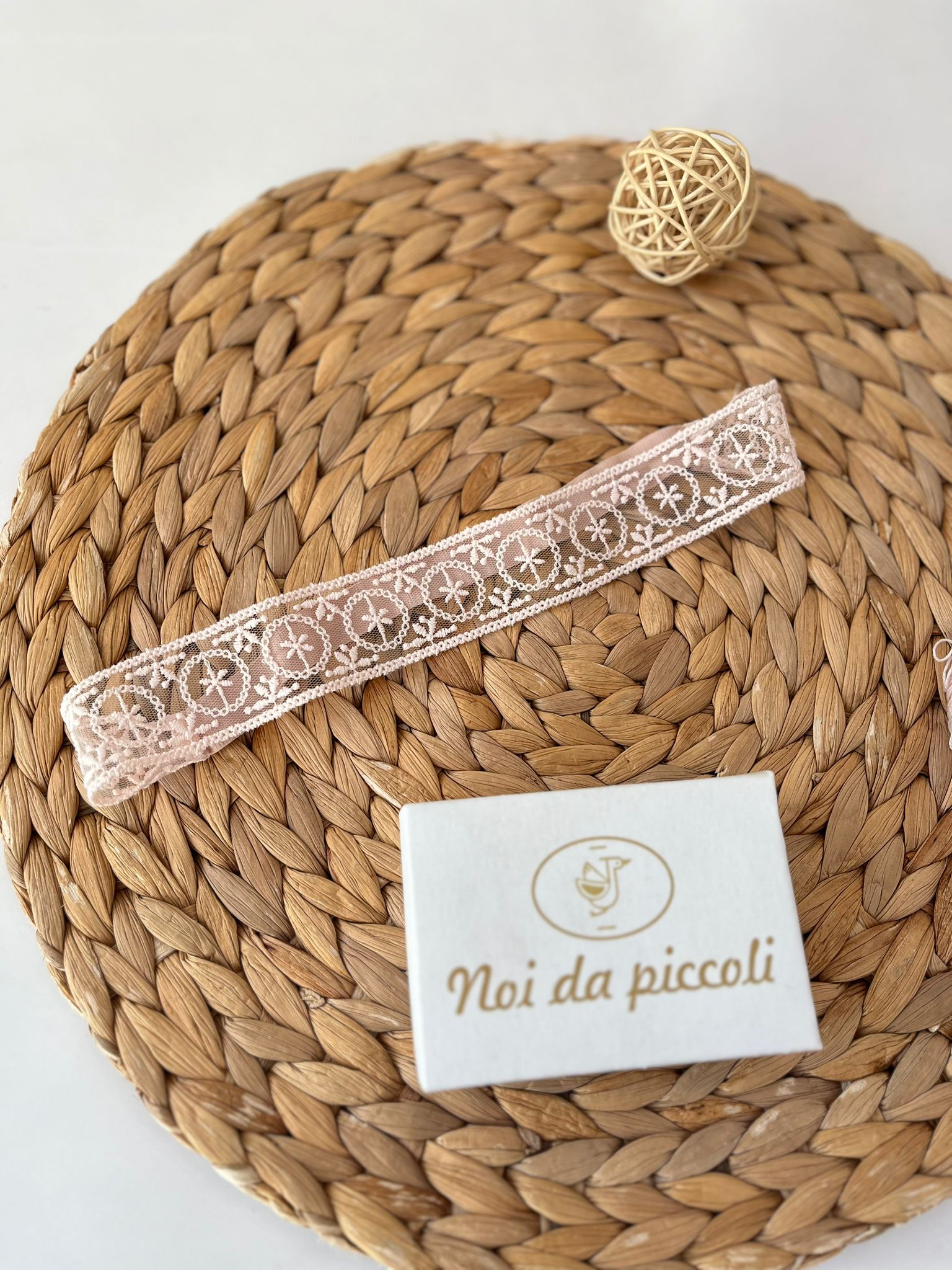FASCIA PIZZO E MERLETTO ROSA - Noi da piccoli