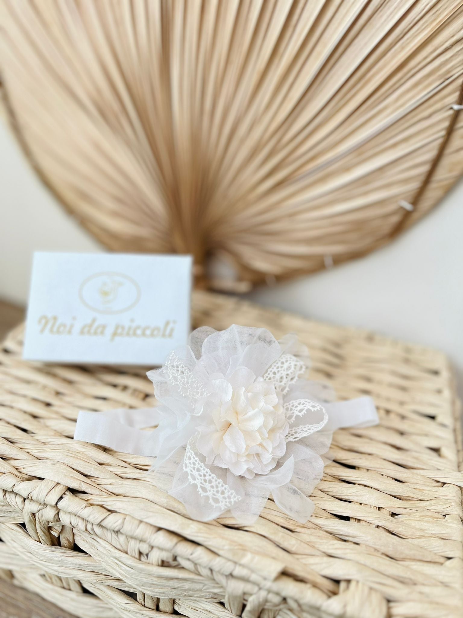 FASCIA SOGNO MERLETTO VANIGLIA - Noi da piccoli