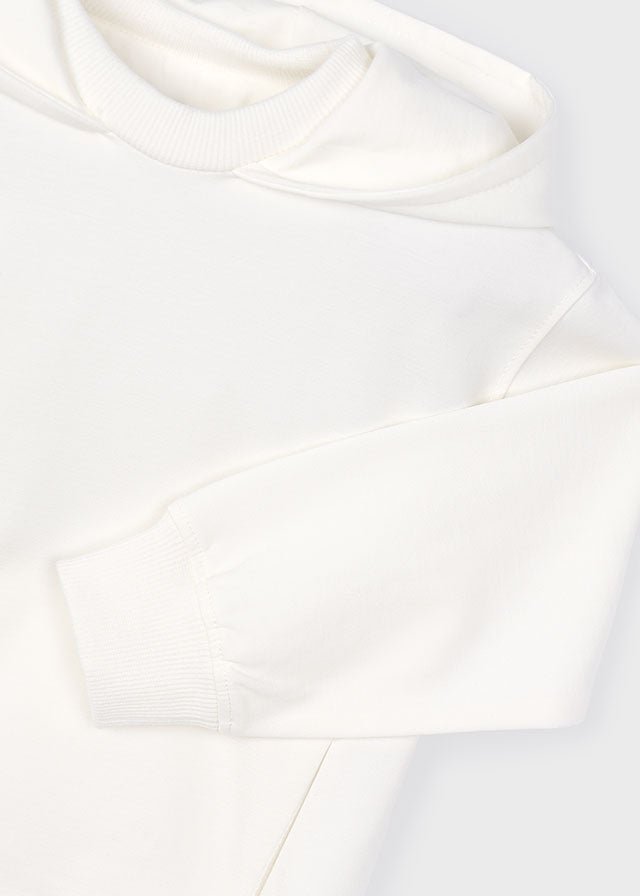 FELPA CON CAPPUCCIO PANNA - Noi da piccoli