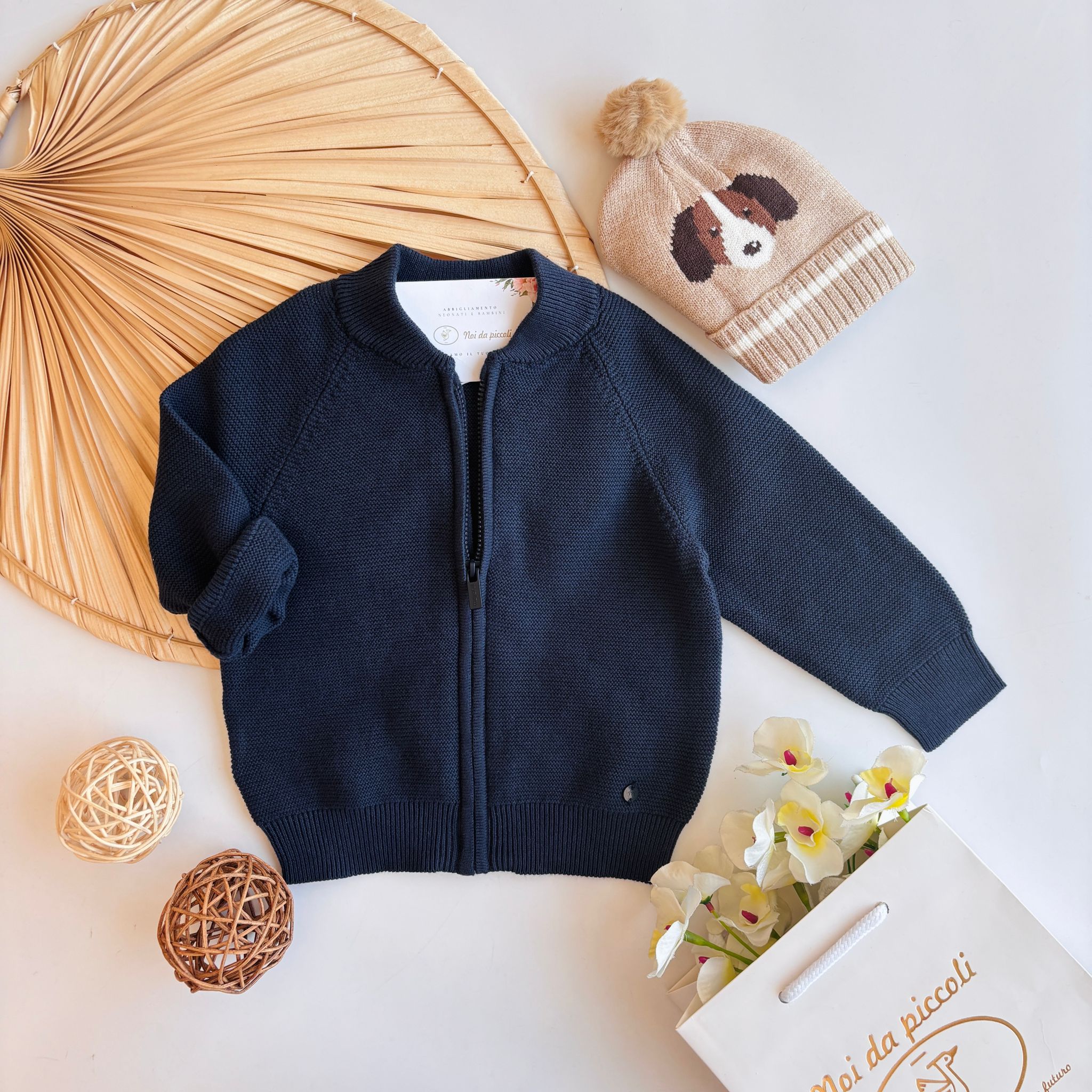 FELPA CON ZIP BLU - Noi da piccoli