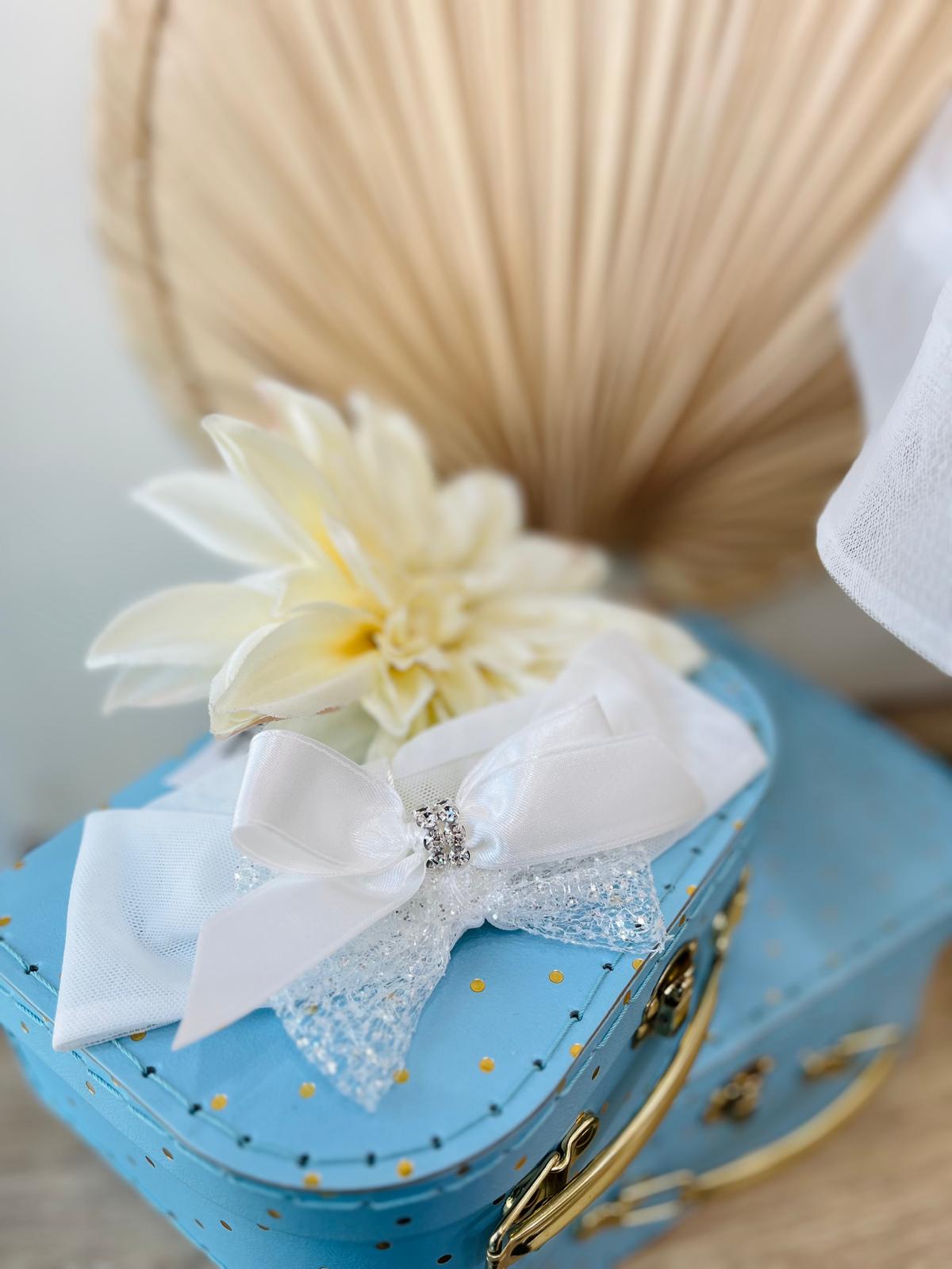 FIOCCO CERIMONIALE DOPPIO FIOCCO E STRASS - Noi da piccoli