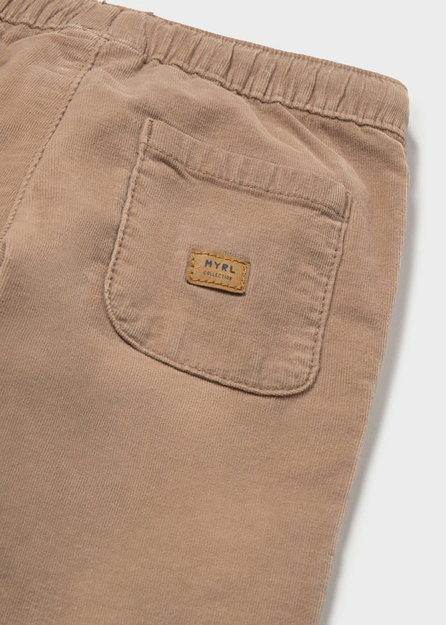 PANTALONE IN VELLUTO NOCCIOLA