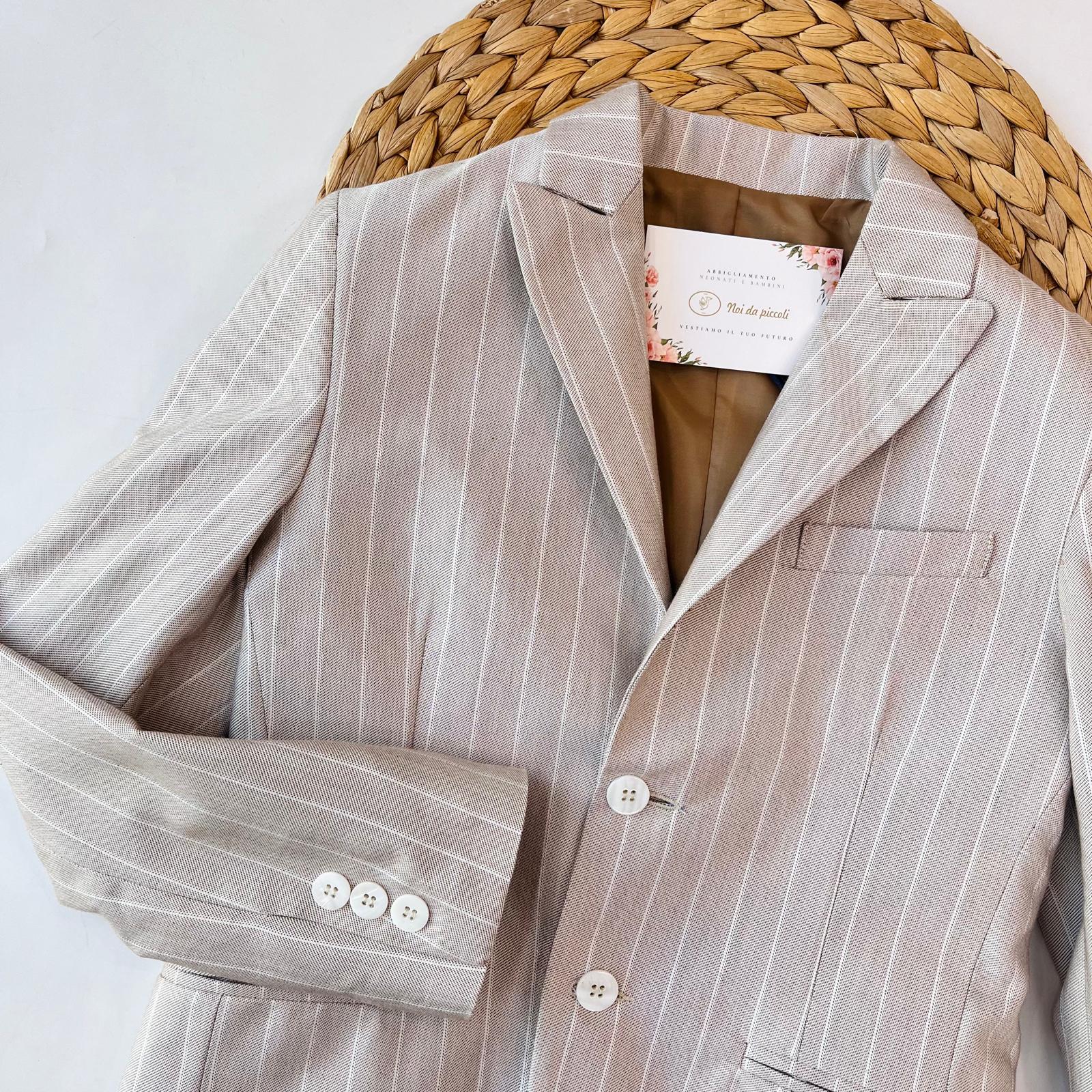 GIACCA 100 % COTONE BEIGE - Noi da piccoli