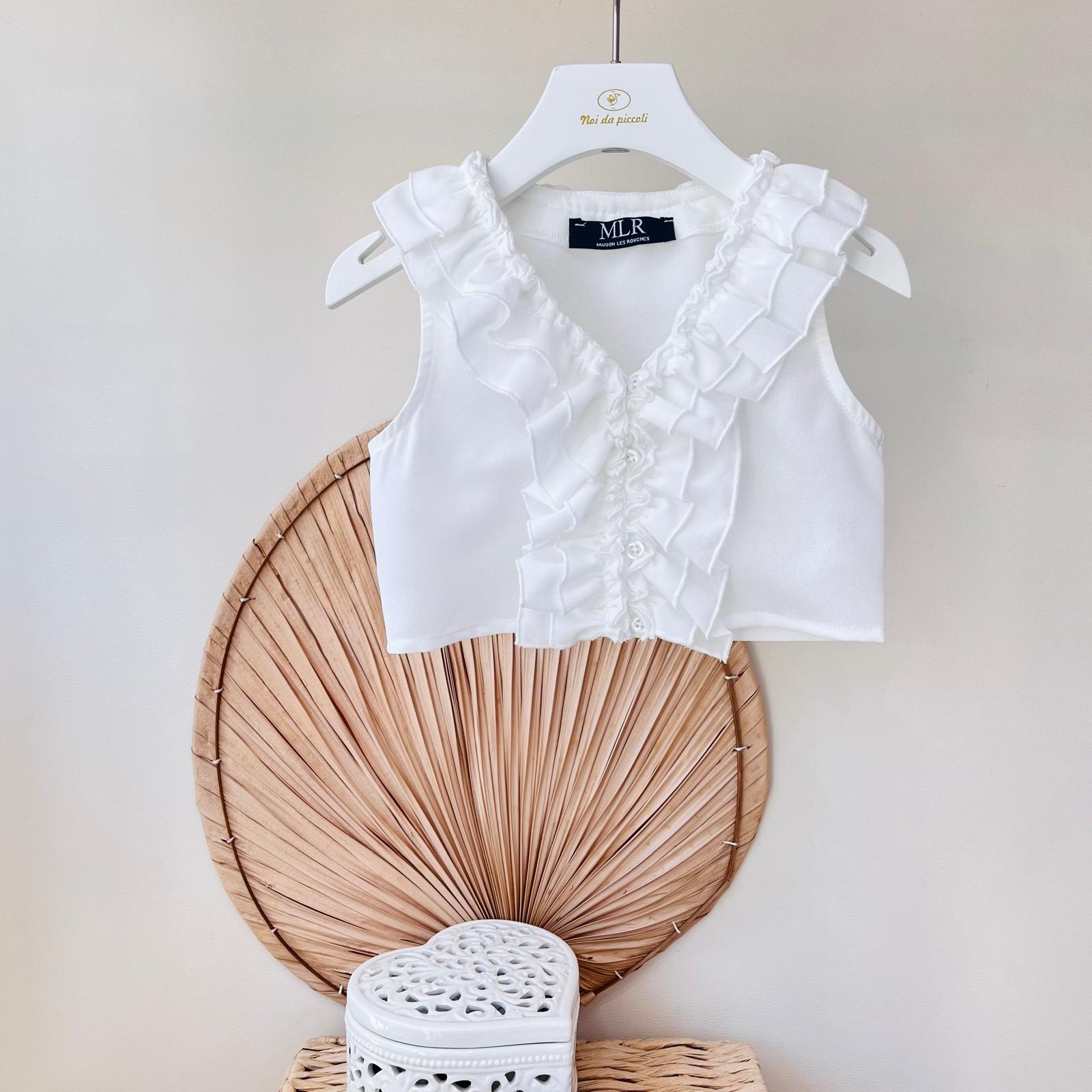 GIACCA CON TOP E PANTALONCINO MORBIDO - Noi da piccoli