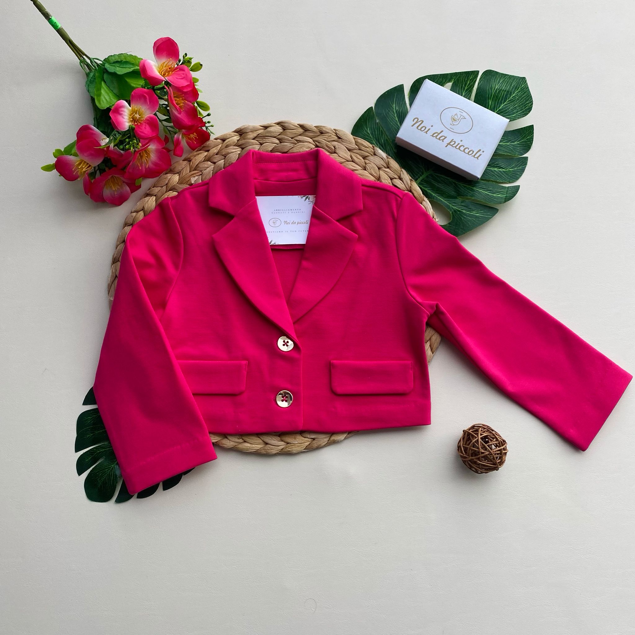 giacca corta IN COLORAZIONE MAGENTA - Noi da piccoli