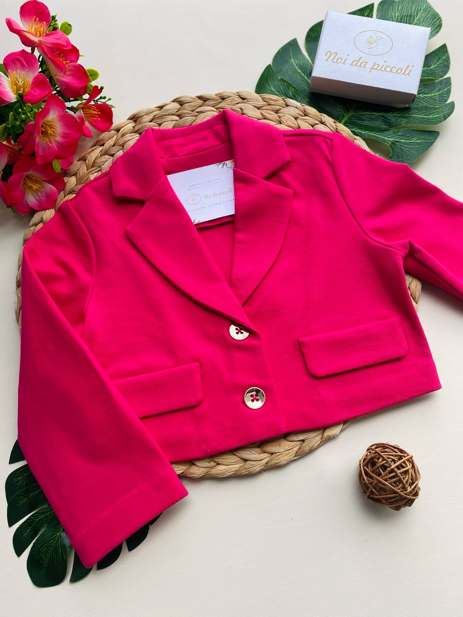 giacca corta IN COLORAZIONE MAGENTA - Noi da piccoli