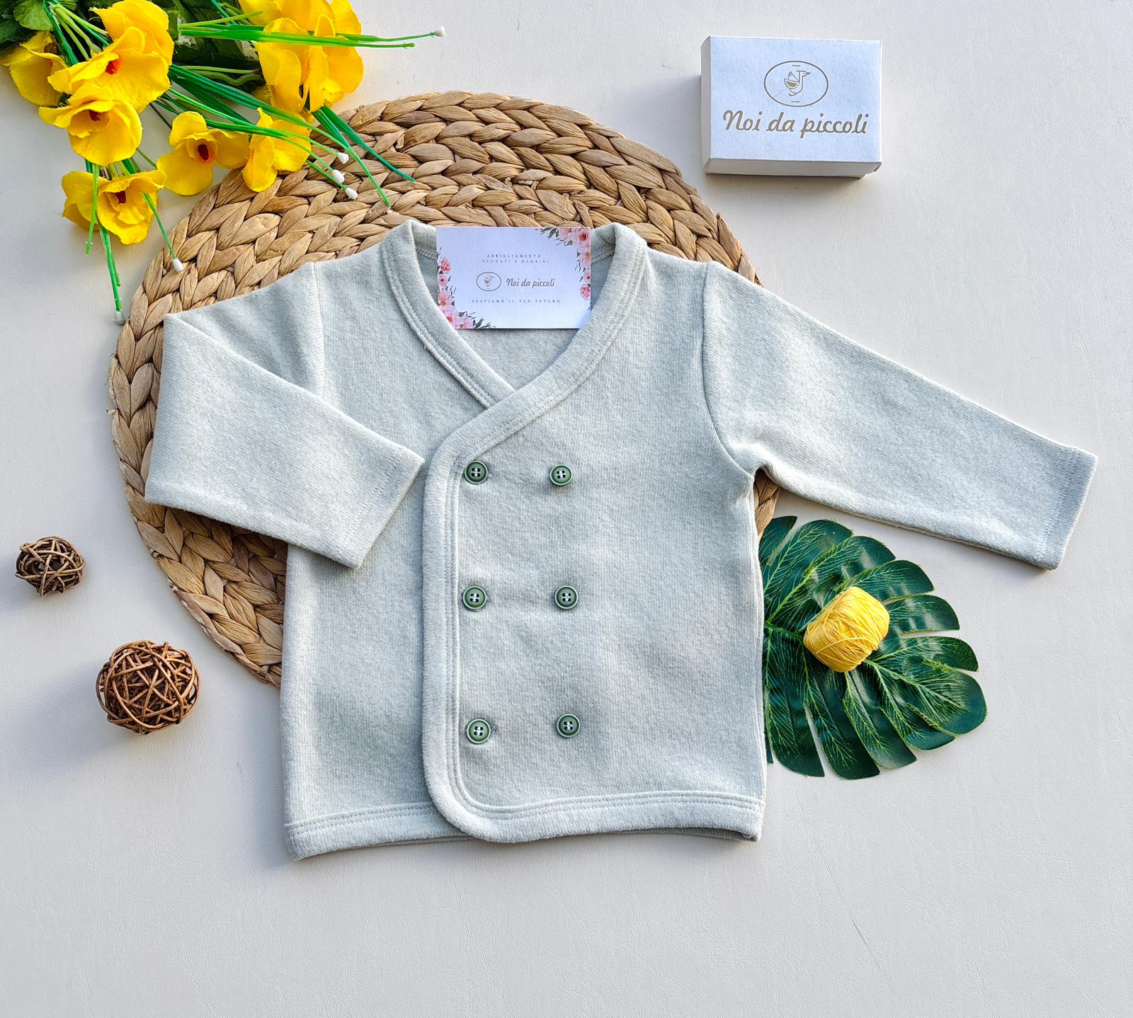 GIACCHINO IN FILATO CALDO VERDE - Noi da piccoli