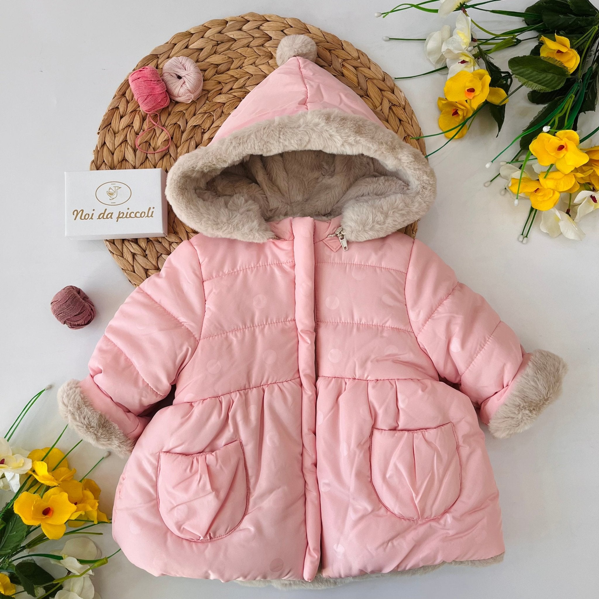 GIUBBOTTINO BOMBERINO REVERSIBILE ROSA BABY - Noi da piccoli