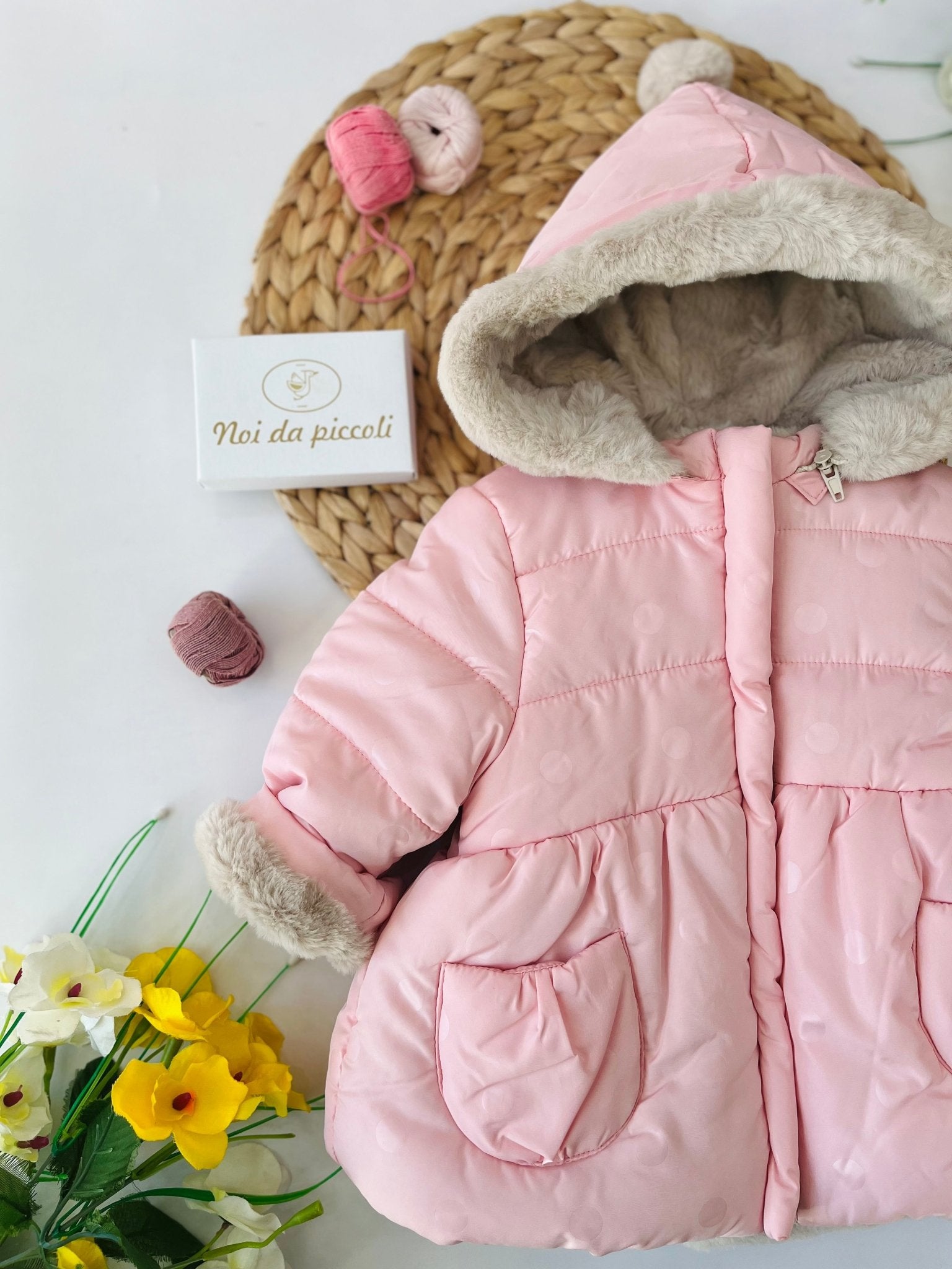 GIUBBOTTINO BOMBERINO REVERSIBILE ROSA BABY - Noi da piccoli