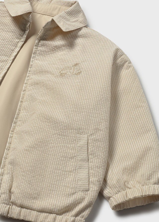 GIUBBOTTINO REVERSIBILE BEIGE - Noi da piccoli