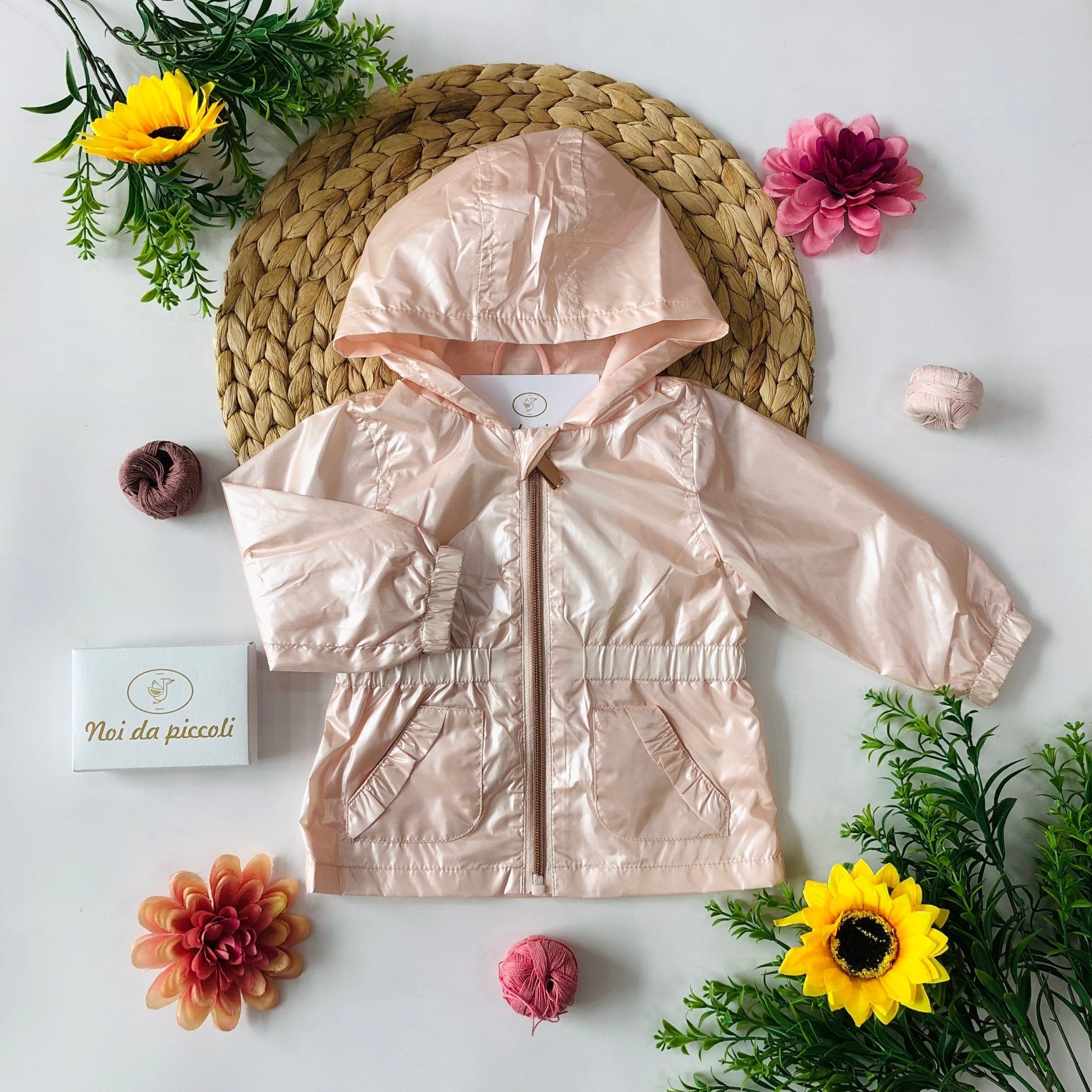 GIUBBOTTO ANTIVENTO ROSA - Noi da piccoli