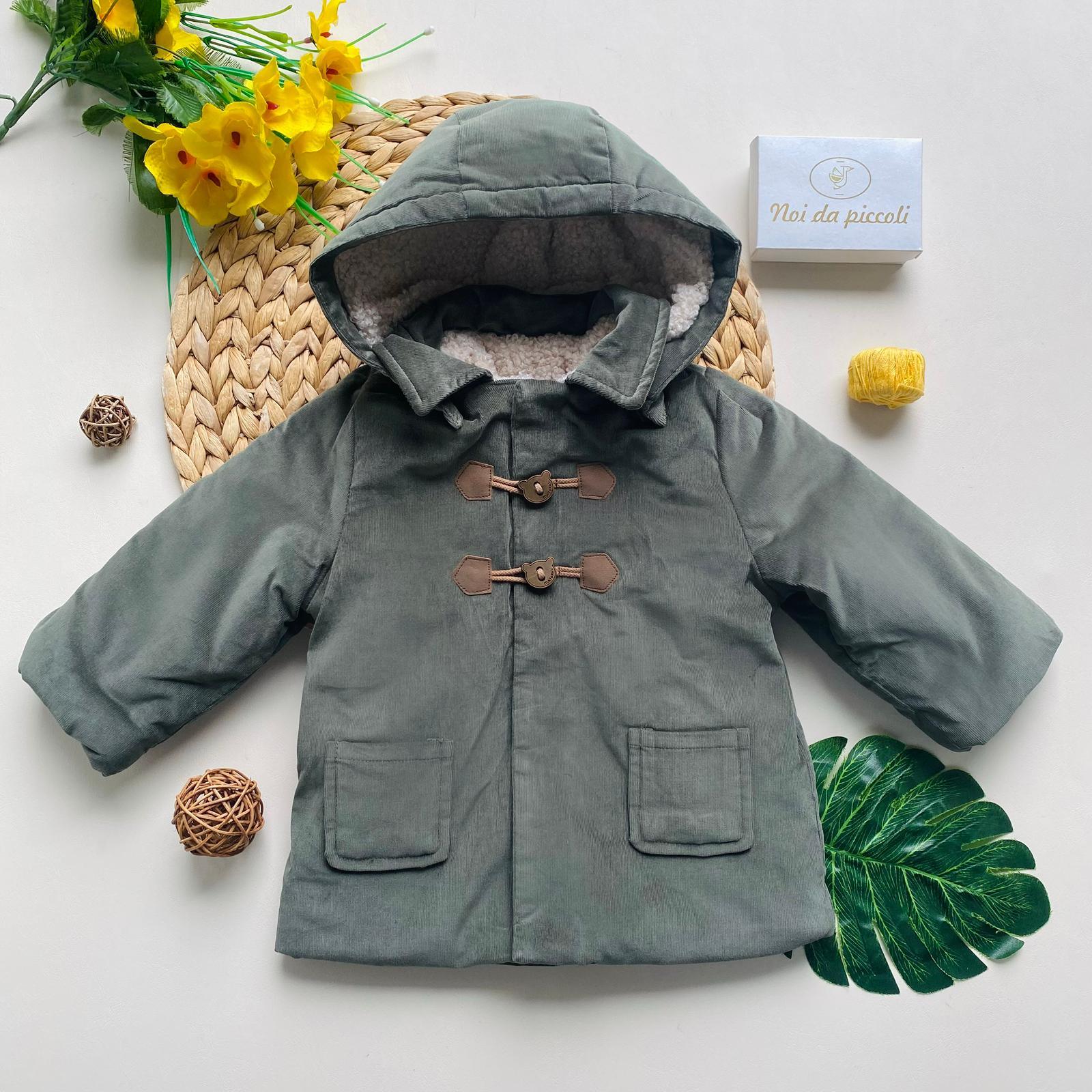 GIUBBOTTO PARKA CINIGLIA VERDE MILITARE - Noi da piccoli