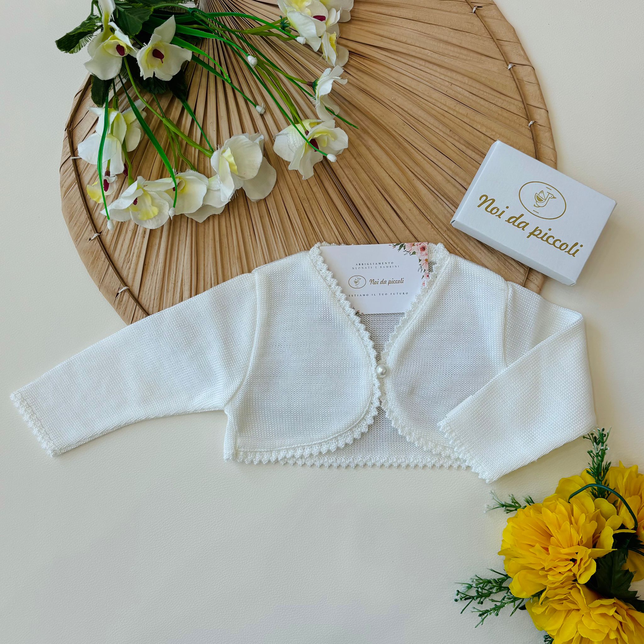 GOLFINO 100% CON BOTTONCINO CREMA - Noi da piccoli