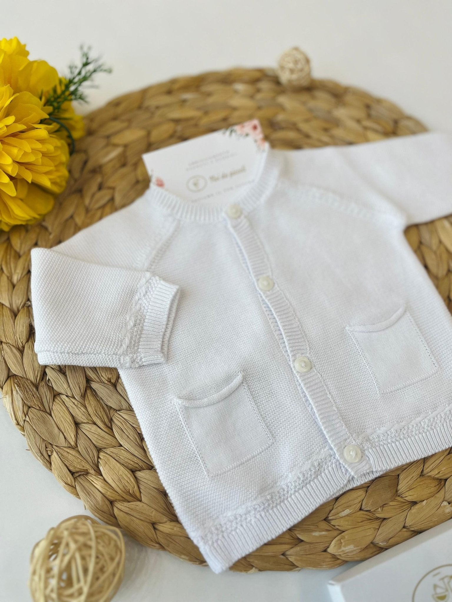 GOLFINO 100 % COTONE Bianco - Noi da piccoli