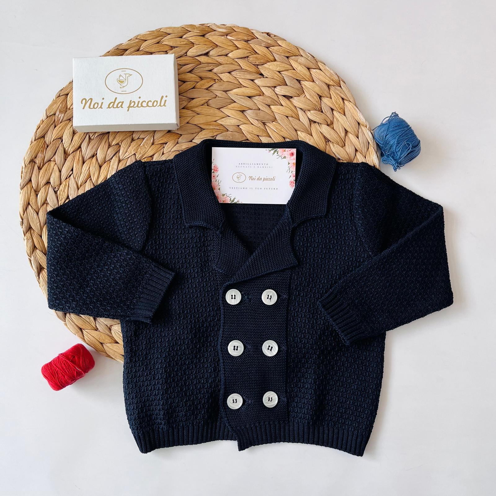 GOLFINO 100 % COTONE BLU - Noi da piccoli