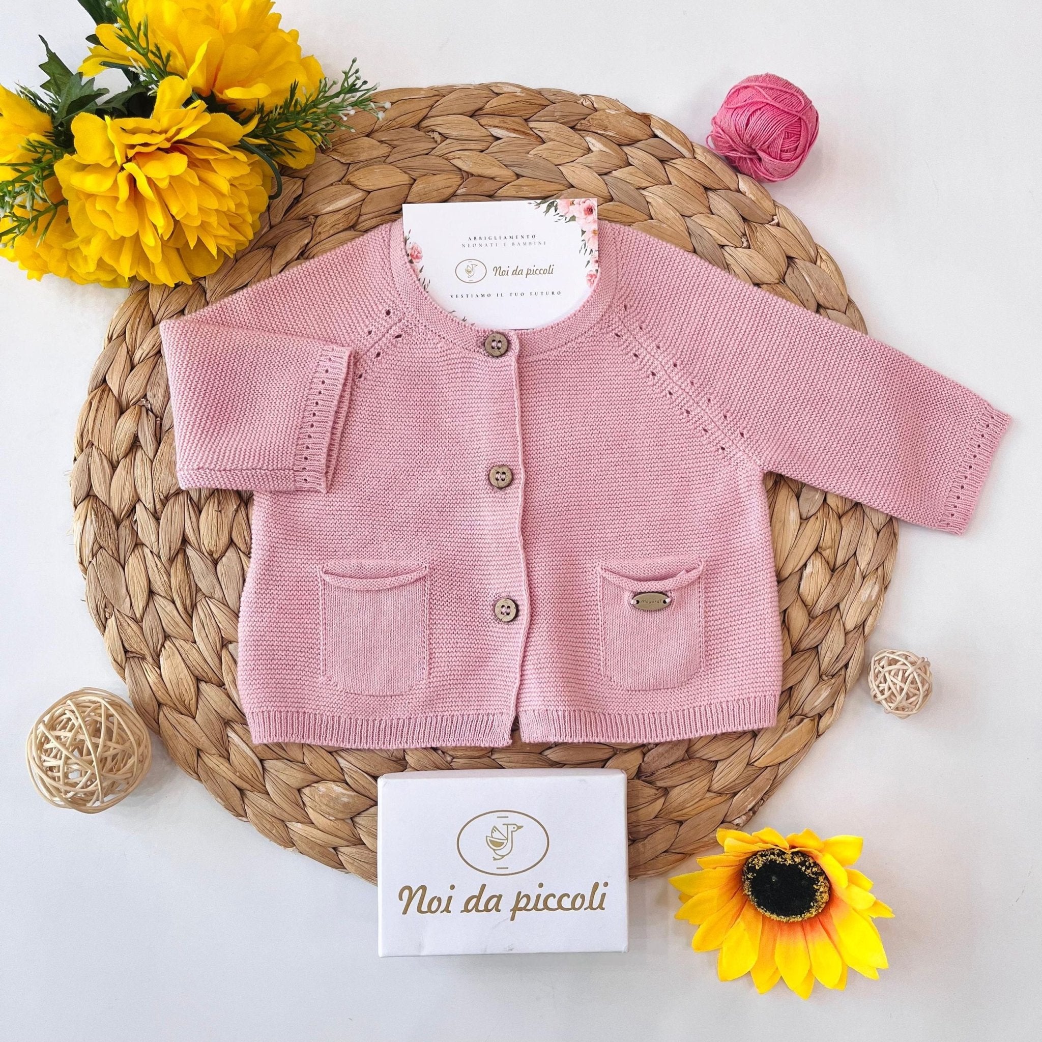 GOLFINO 100 % COTONE Rosa - Noi da piccoli