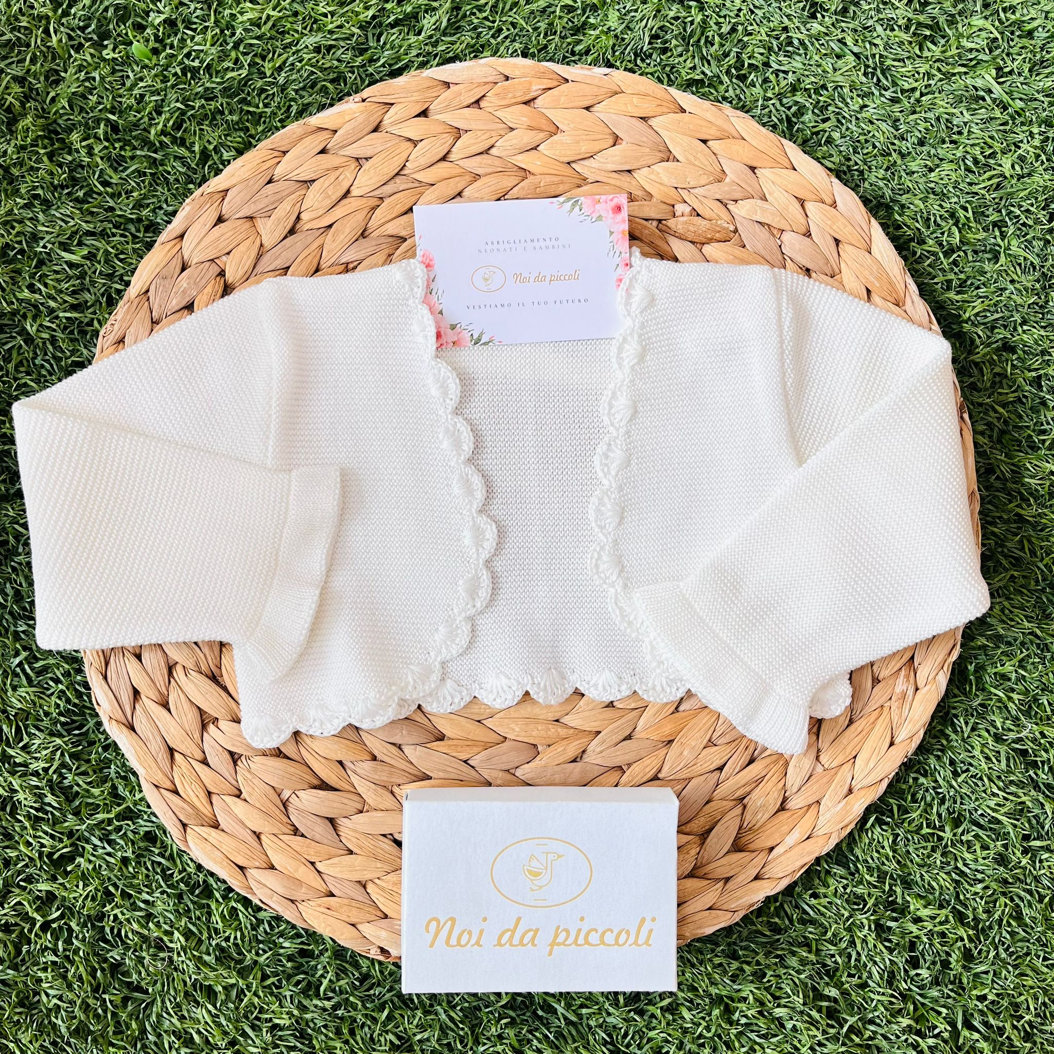 GOLFINO 100% FILO DI COTONE VANIGLIA - Noi da piccoli